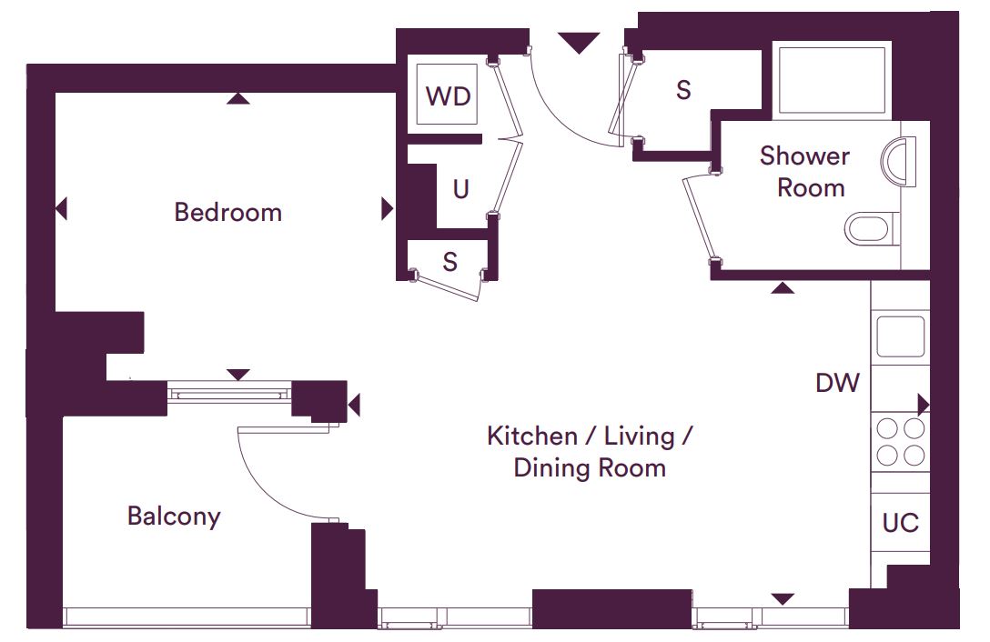 plot_271_august_26, West Parkside, North Greenwich, North Greenwich floorplan