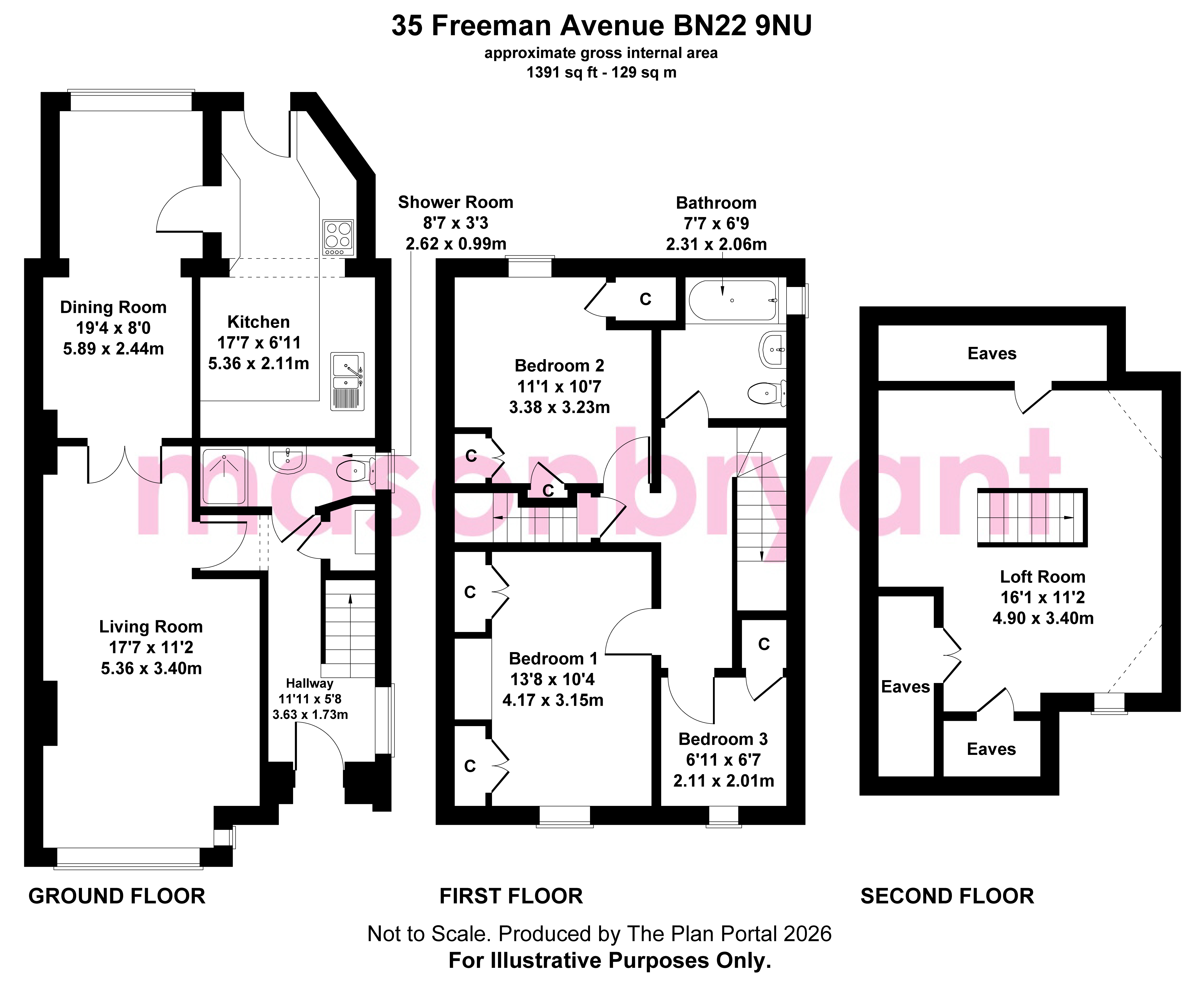 35, Freeman Avenue, Eastbourne floorplan