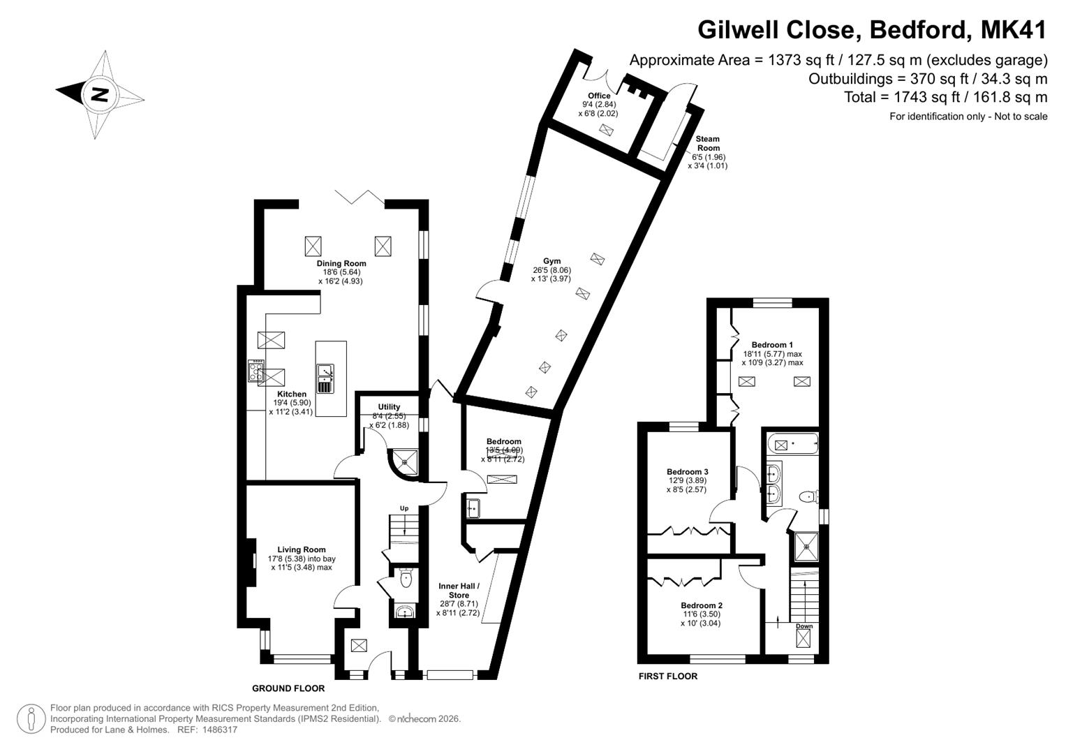 14, Gilwell Close, Bedford floorplan