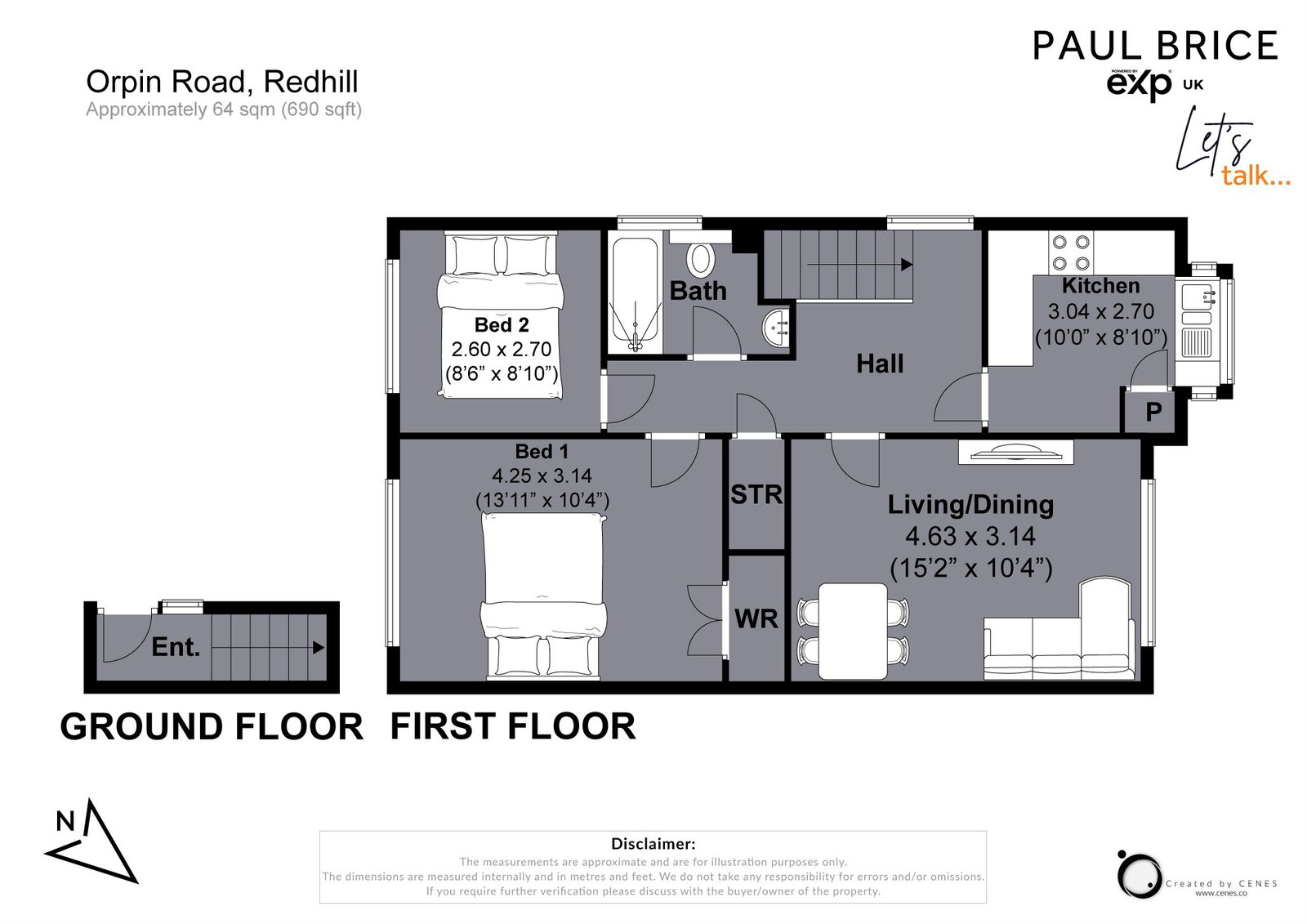 108, Orpin Road, Redhill floorplan