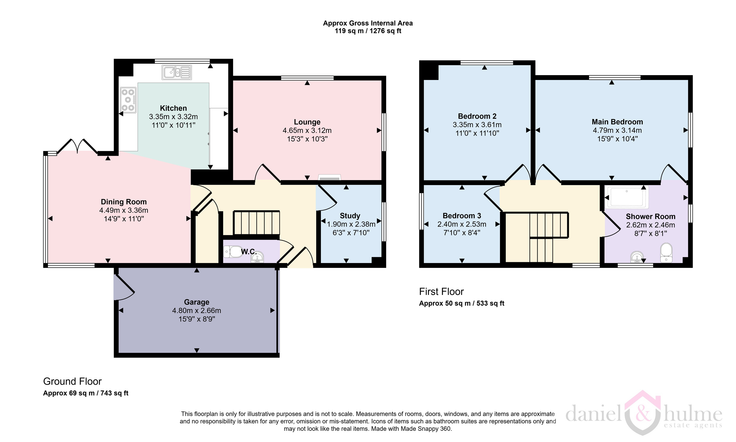 1, Hampton Court, Leek, Staffordshire, ST13 8XZ floorplan