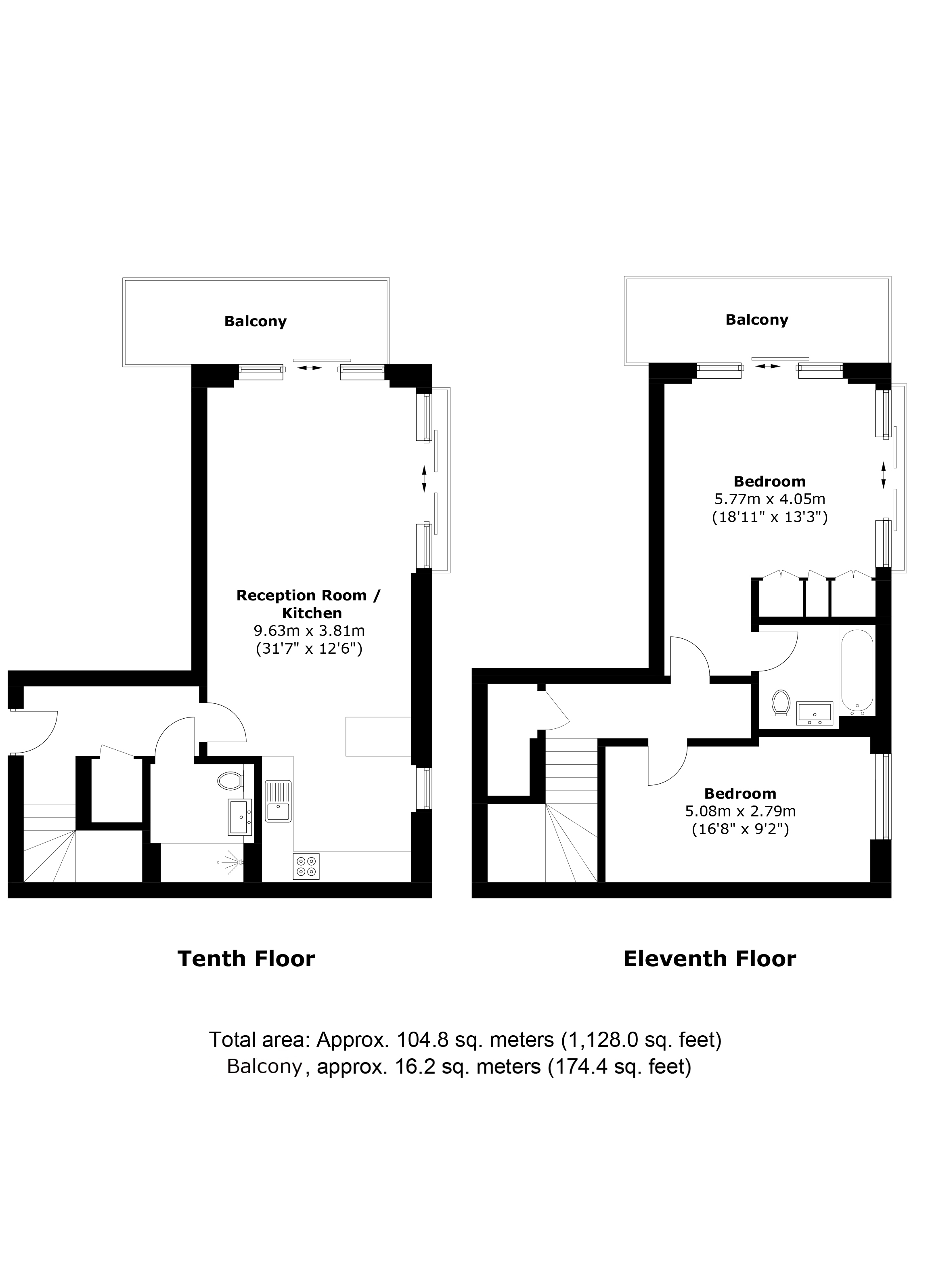 1001 Cottam House, 305, Kidbrooke Park Road, London floorplan