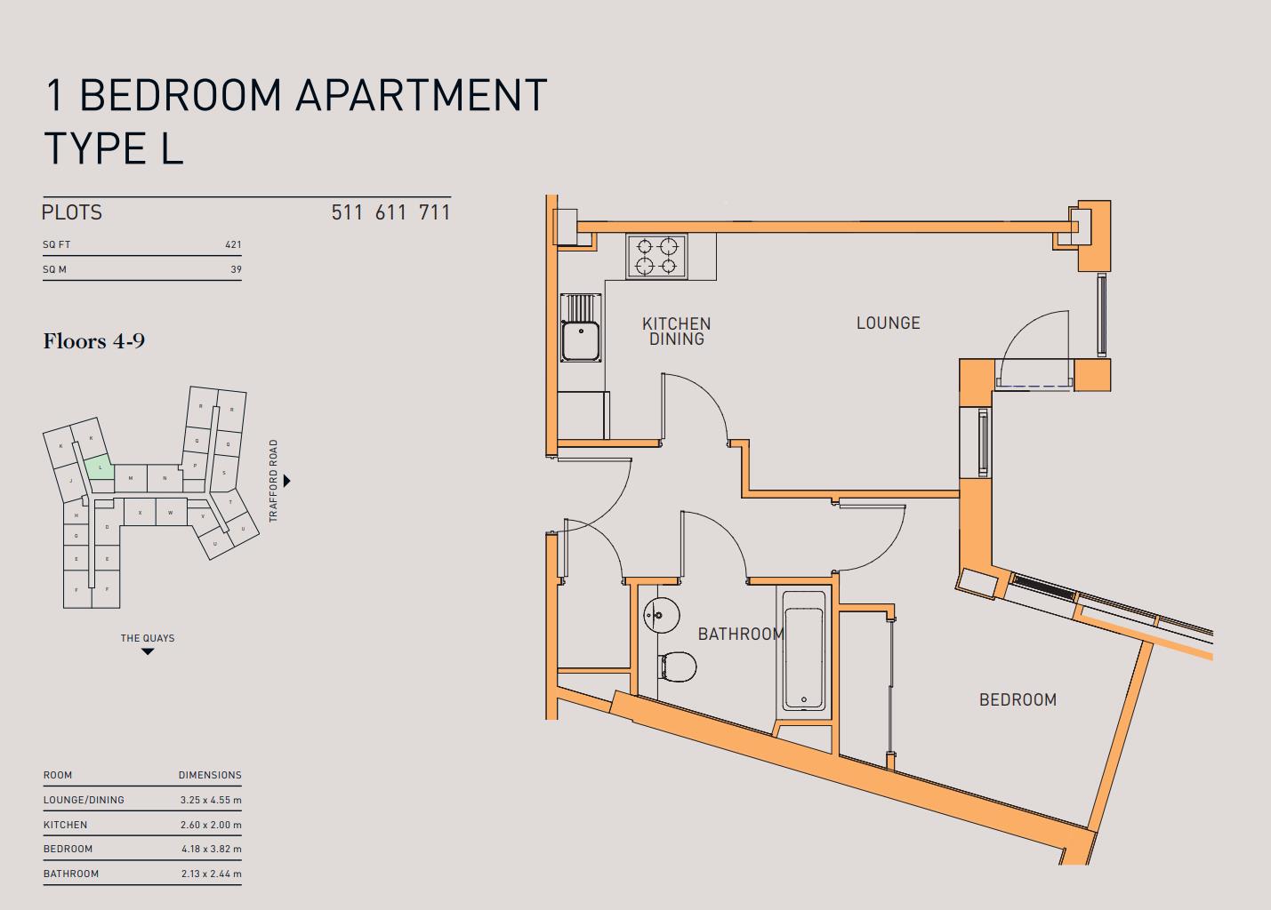 Salford Quay, The Quays, Manchester floorplan