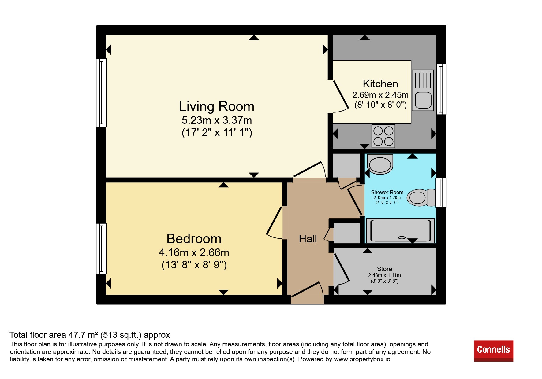 13, Chesil View, Weymouth floorplan