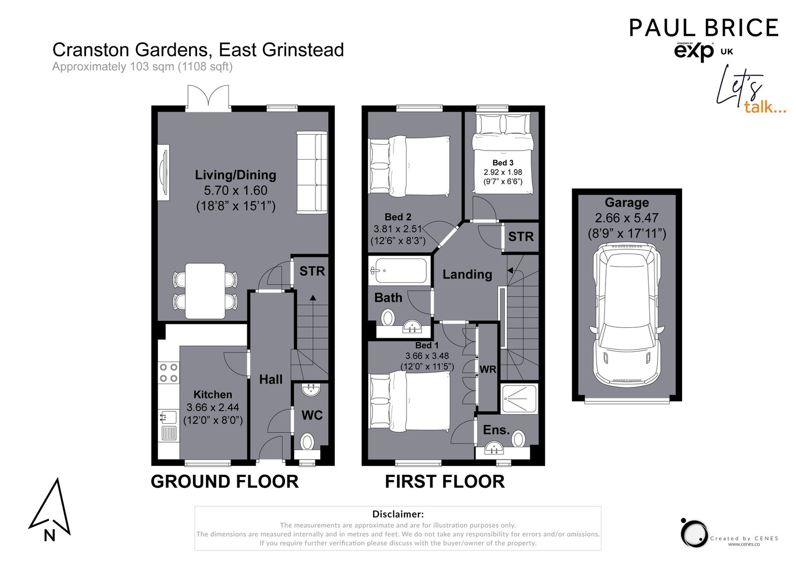 2, Cranston Gardens, East Grinstead floorplan