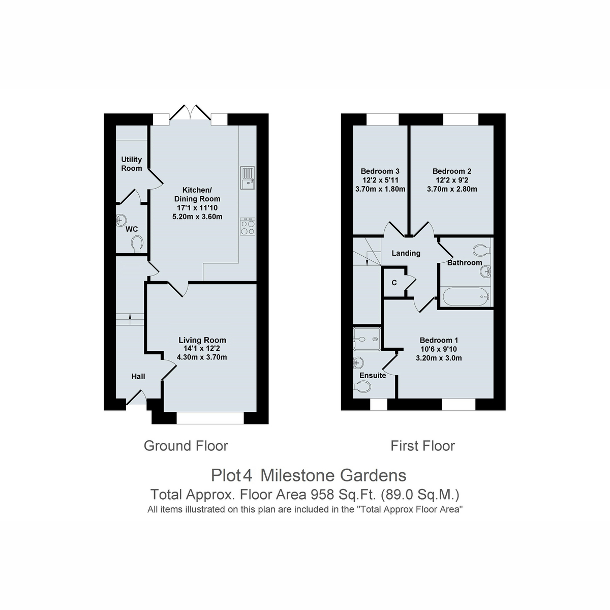 Plot 4 Milestone Gardens, 52, Black Bourton Road, Carterton floorplan