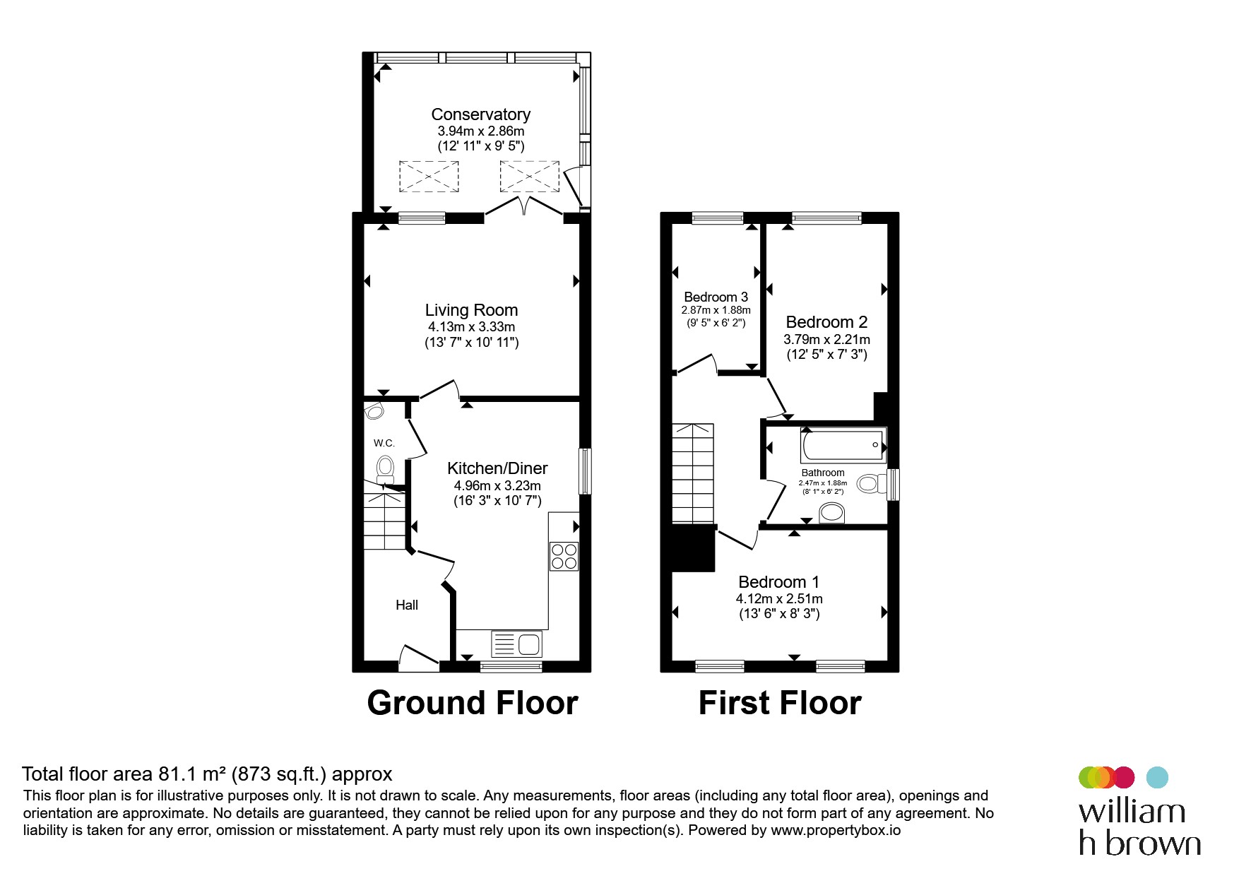 32, Oswin Gardens, Bradford floorplan