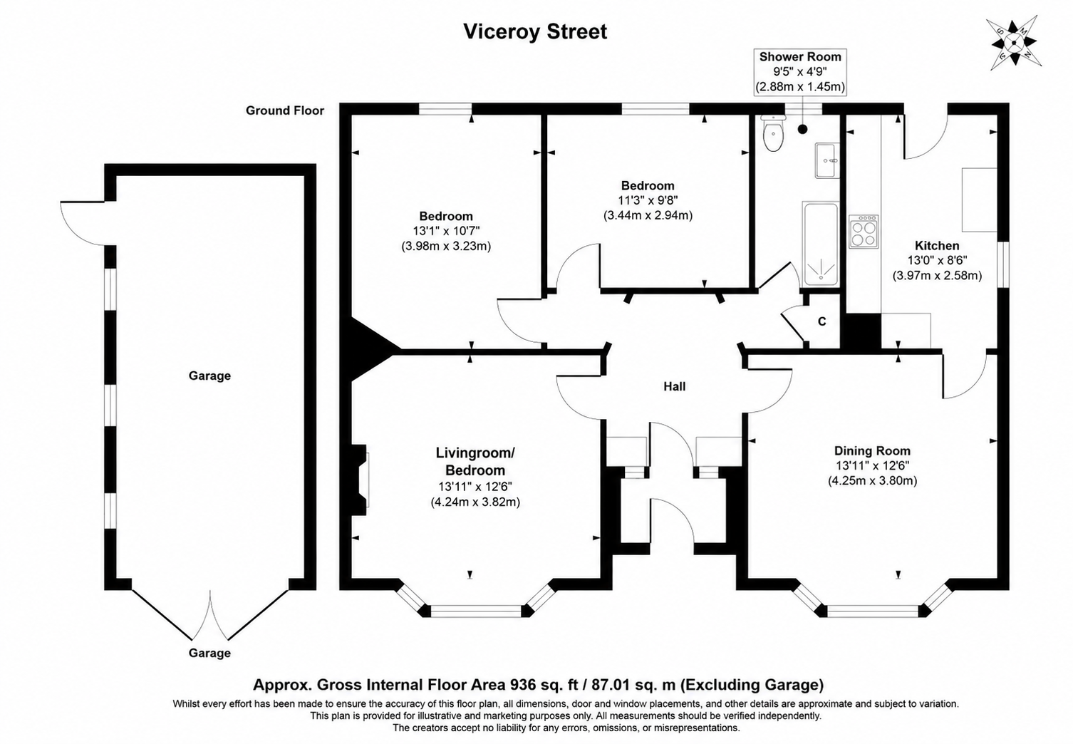 3, Viceroy Street, Kirkcaldy floorplan