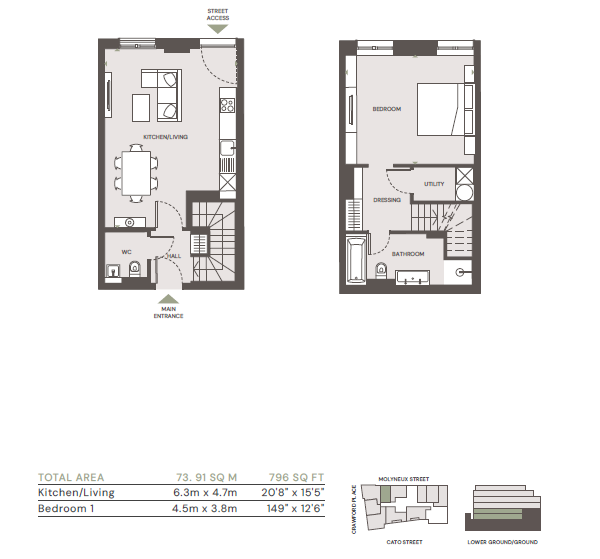 Unit 7, Marylebone Mansions,, One Molyneux Street, London floorplan