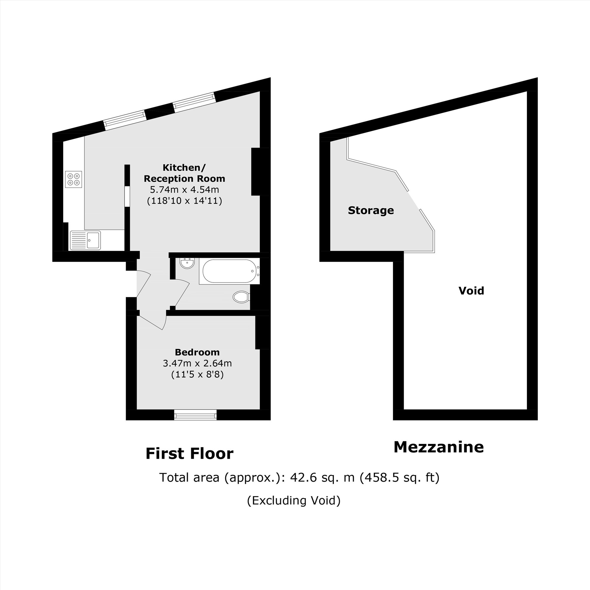 Flat 2, 332, Old York Road, London floorplan