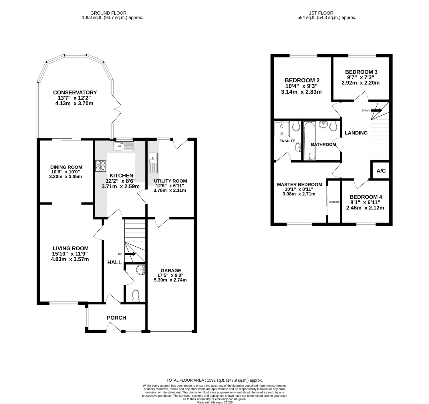 34, Stembridge Way, Taunton floorplan