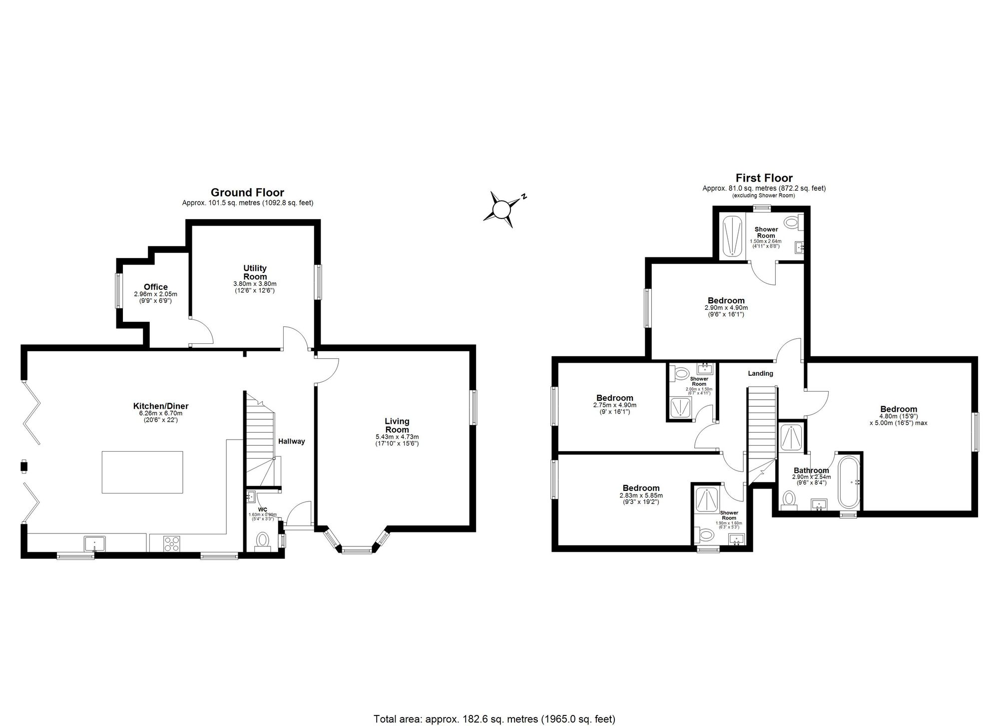 9 Harrow Close, Hornchurch floorplan