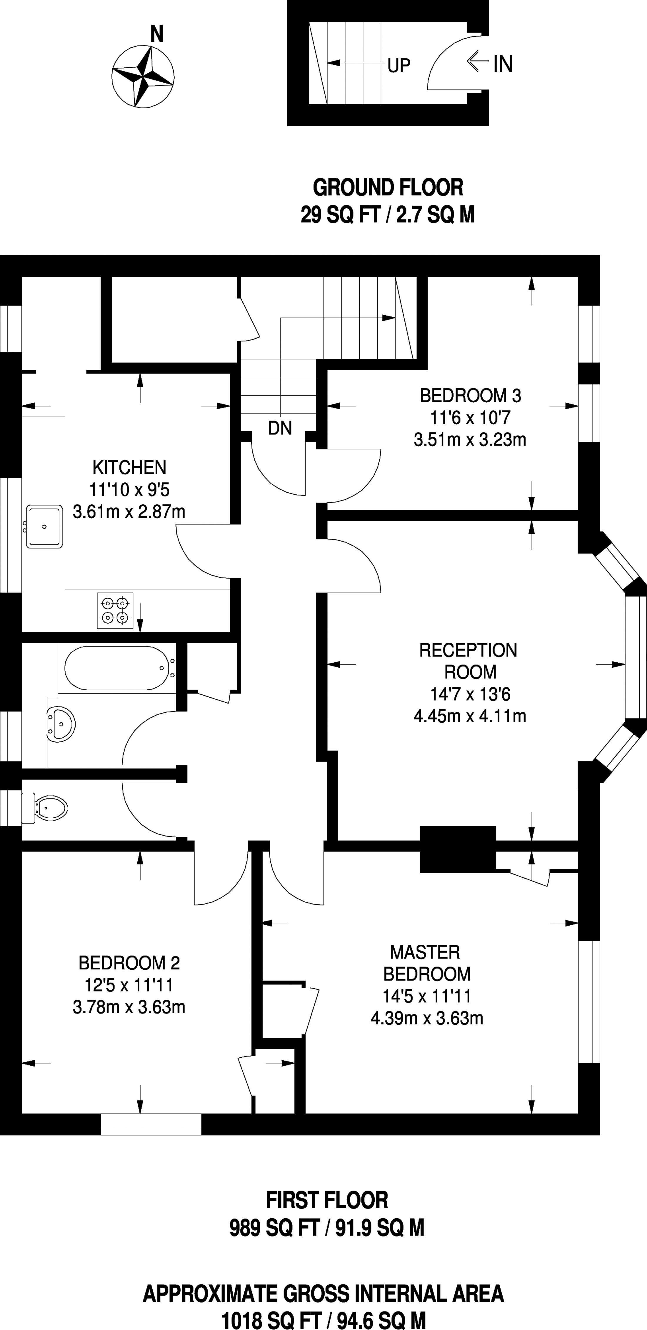 3 Bedrooms Flat to rent in Lock Chase, Blackheath SE3
