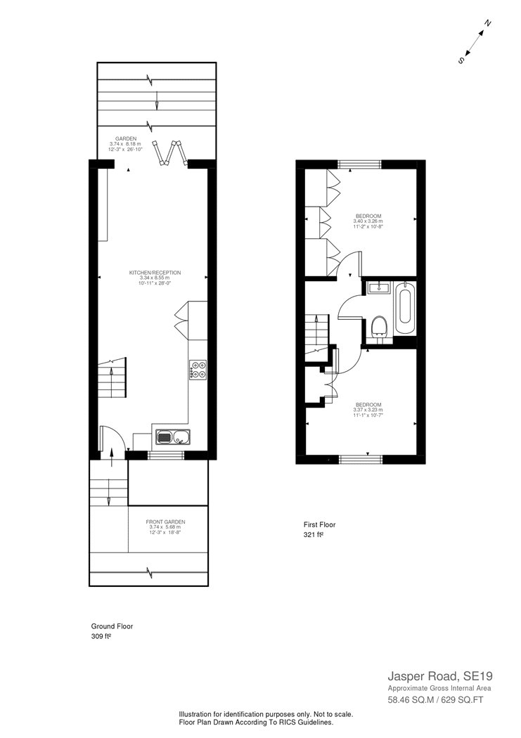 64, Jasper Road, London floorplan