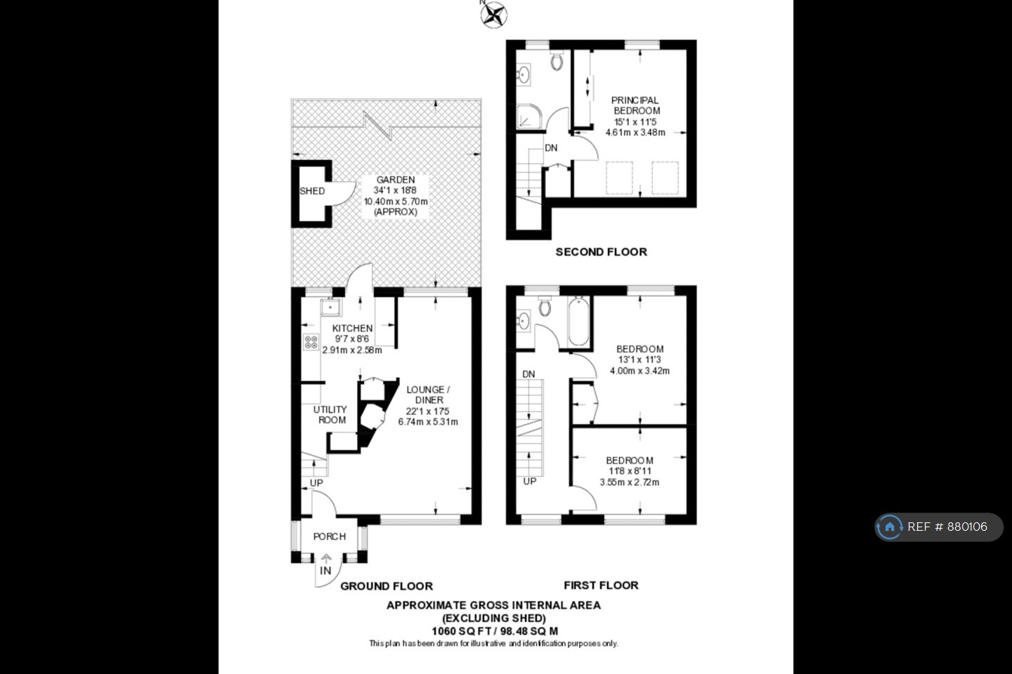 Hickin St, London floorplan