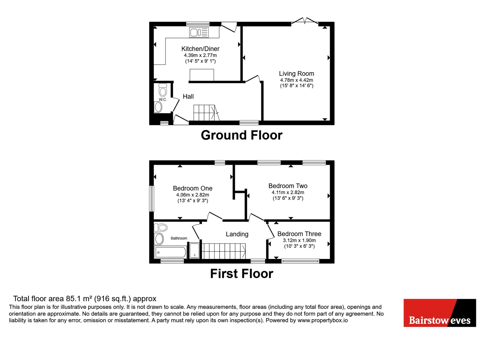 26, Harwood Place, Sudbury floorplan