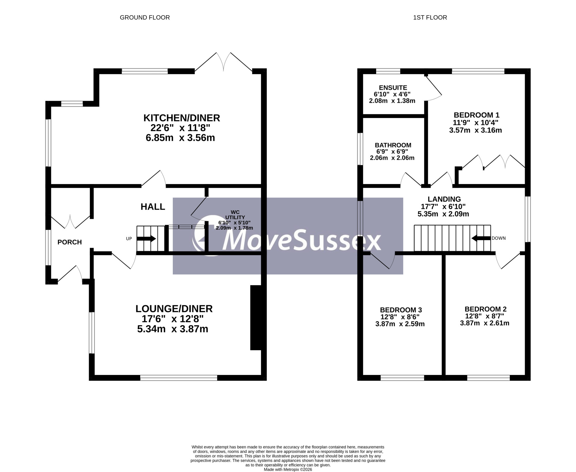 91, Lansdowne Way, Hailsham floorplan