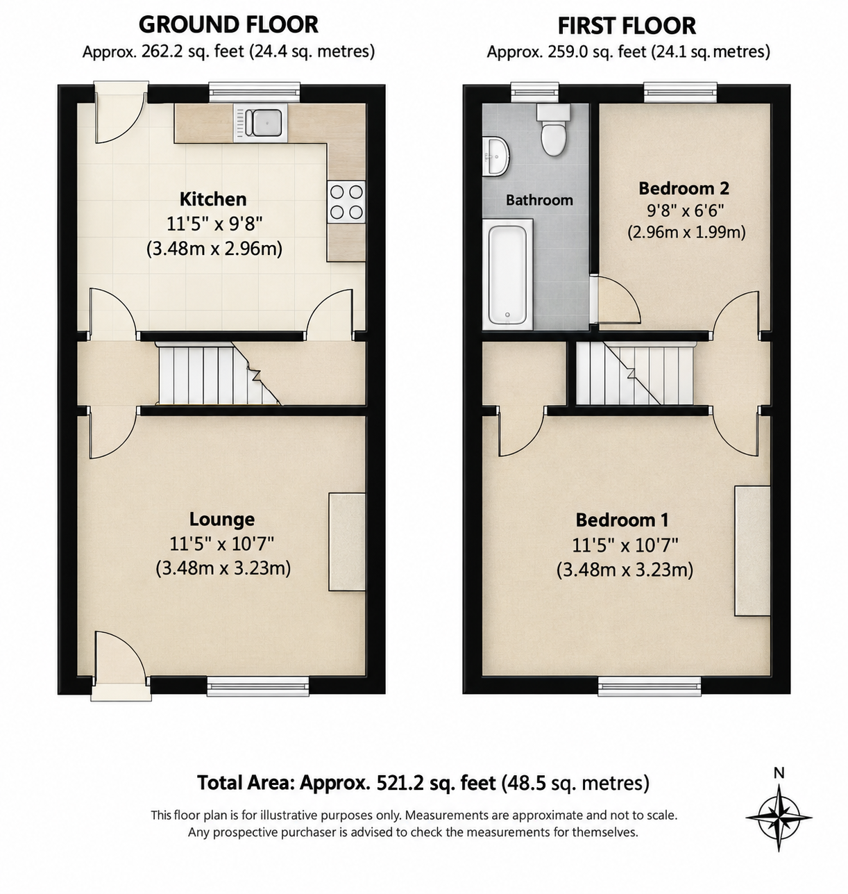 14, Durlock, Minster floorplan