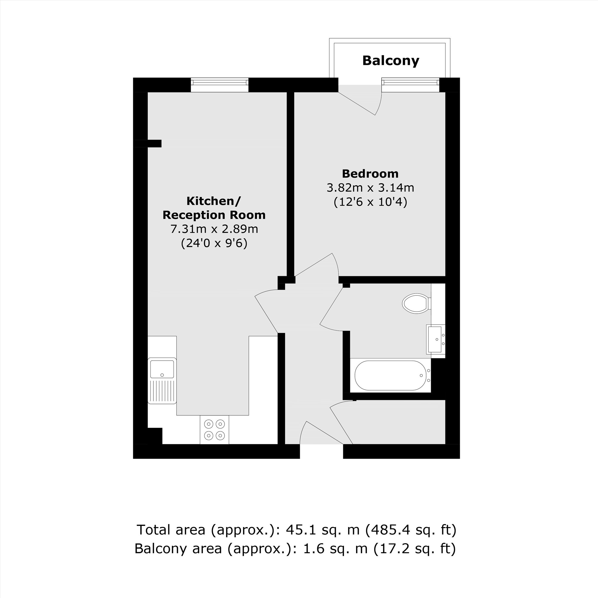 2115, Duckman Tower, London floorplan