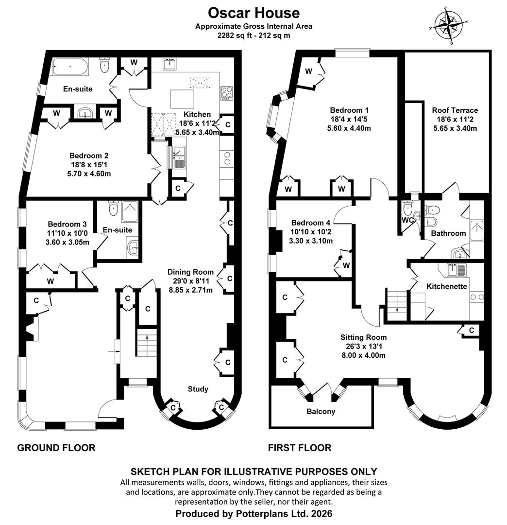 Oscar House, High Street, Seaview floorplan