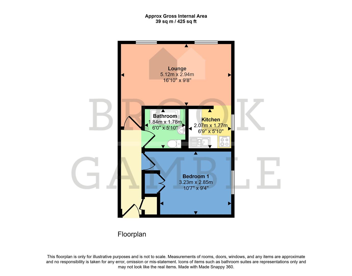 Flat 14, Haystoun House, 76 Church Street, Eastbourne floorplan