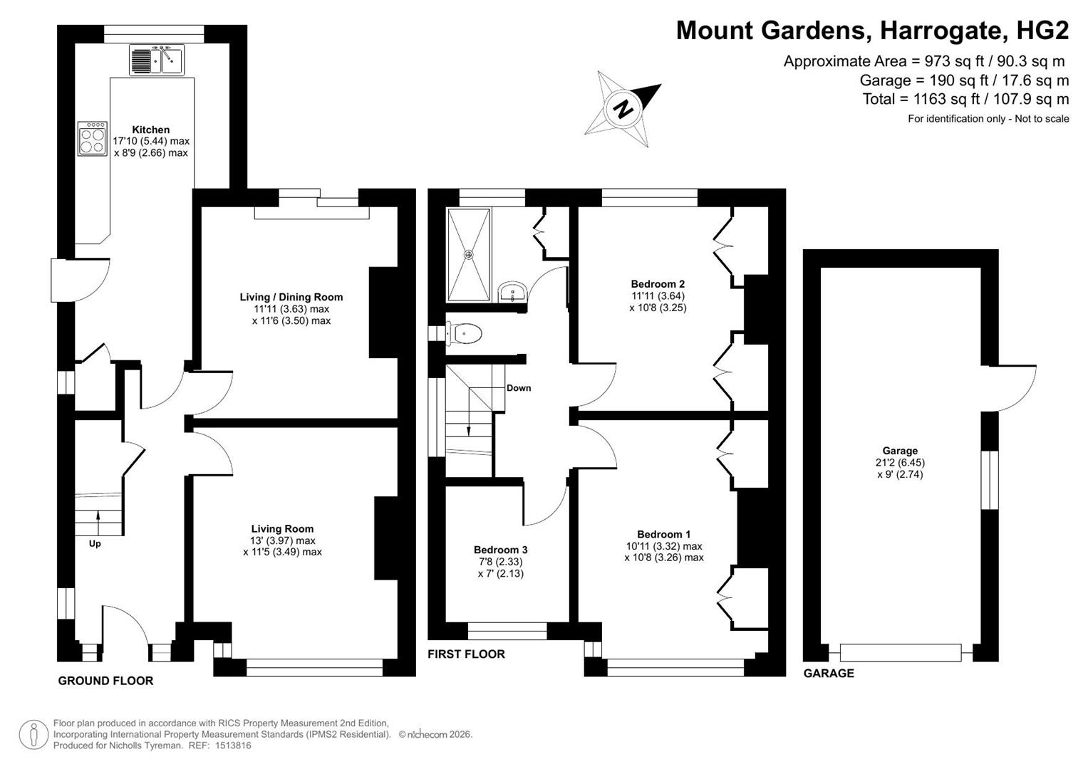 21, Mount Gardens, Harrogate floorplan