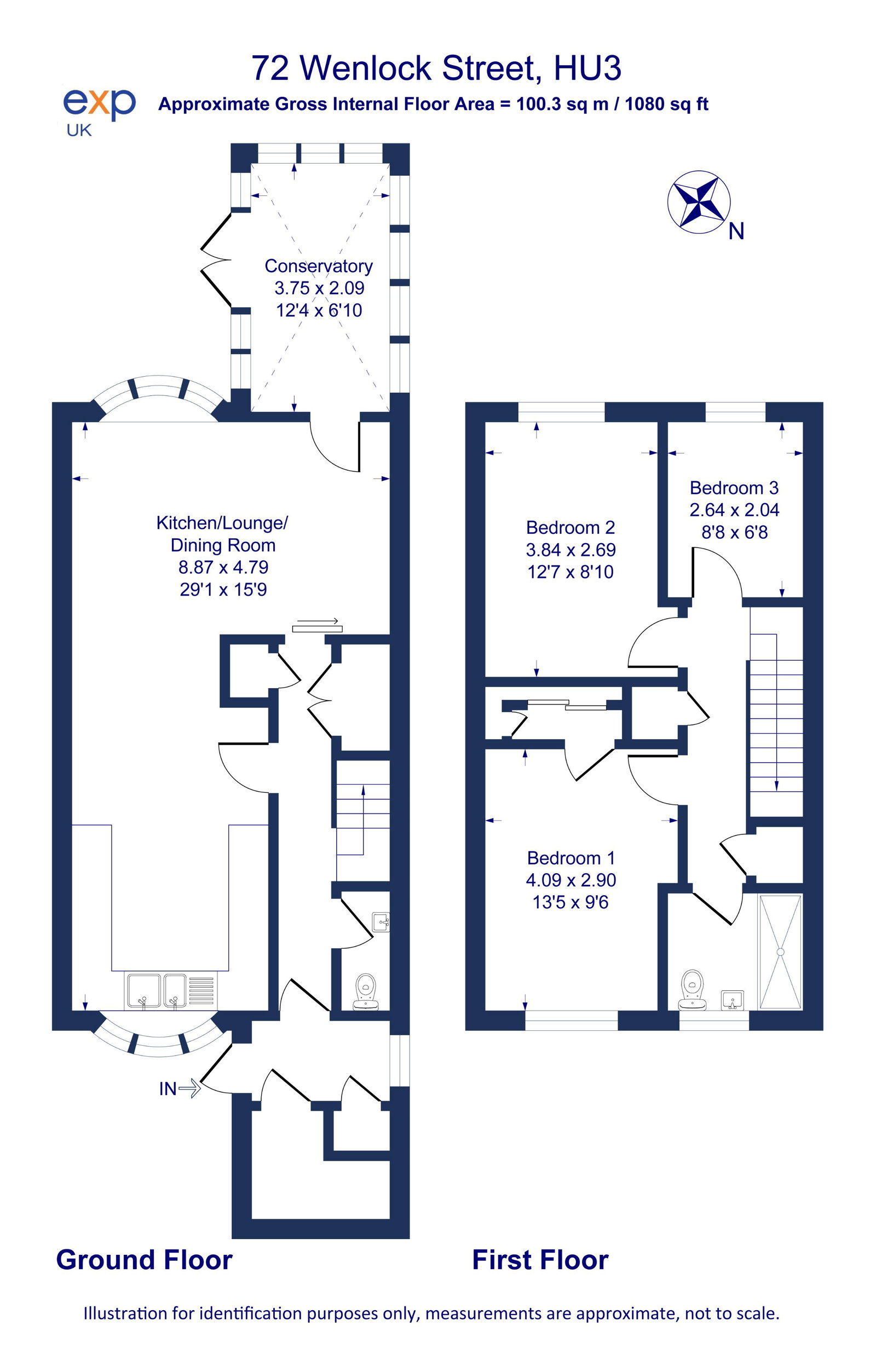 72, Wenlock Street, Hull floorplan