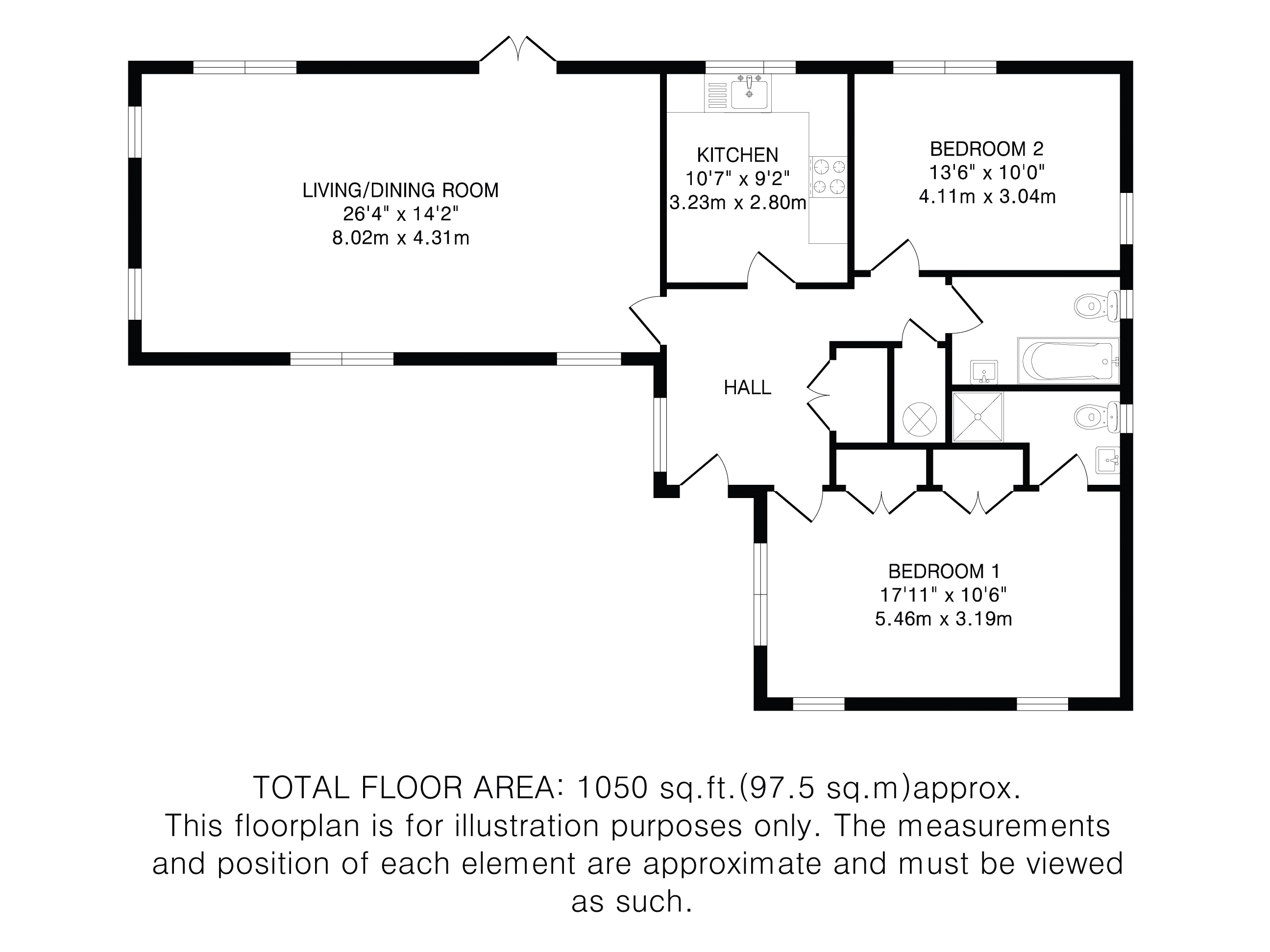 The Lodge, Grange Close, St. Albans floorplan