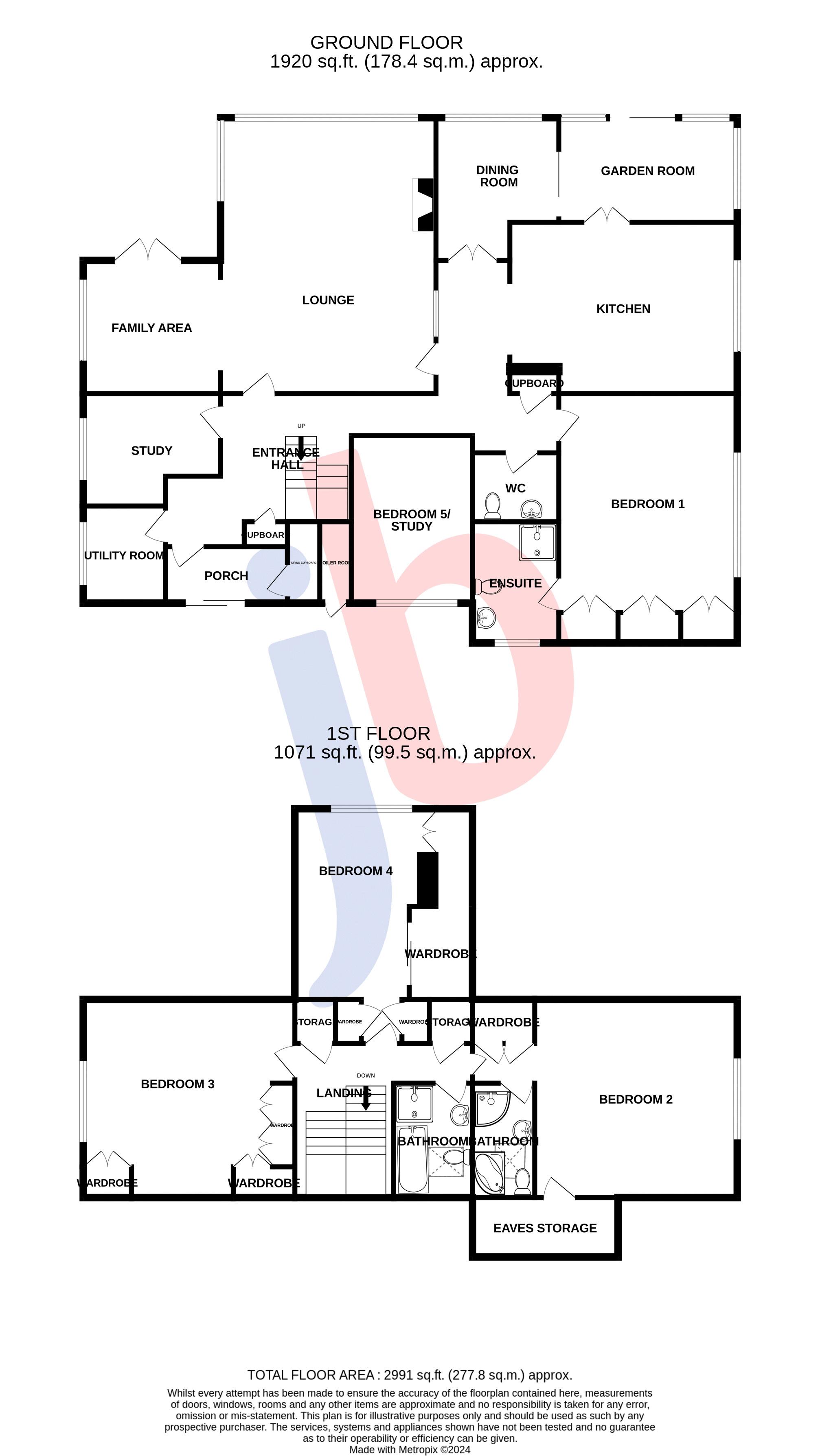 Glebe House, Newark floorplan