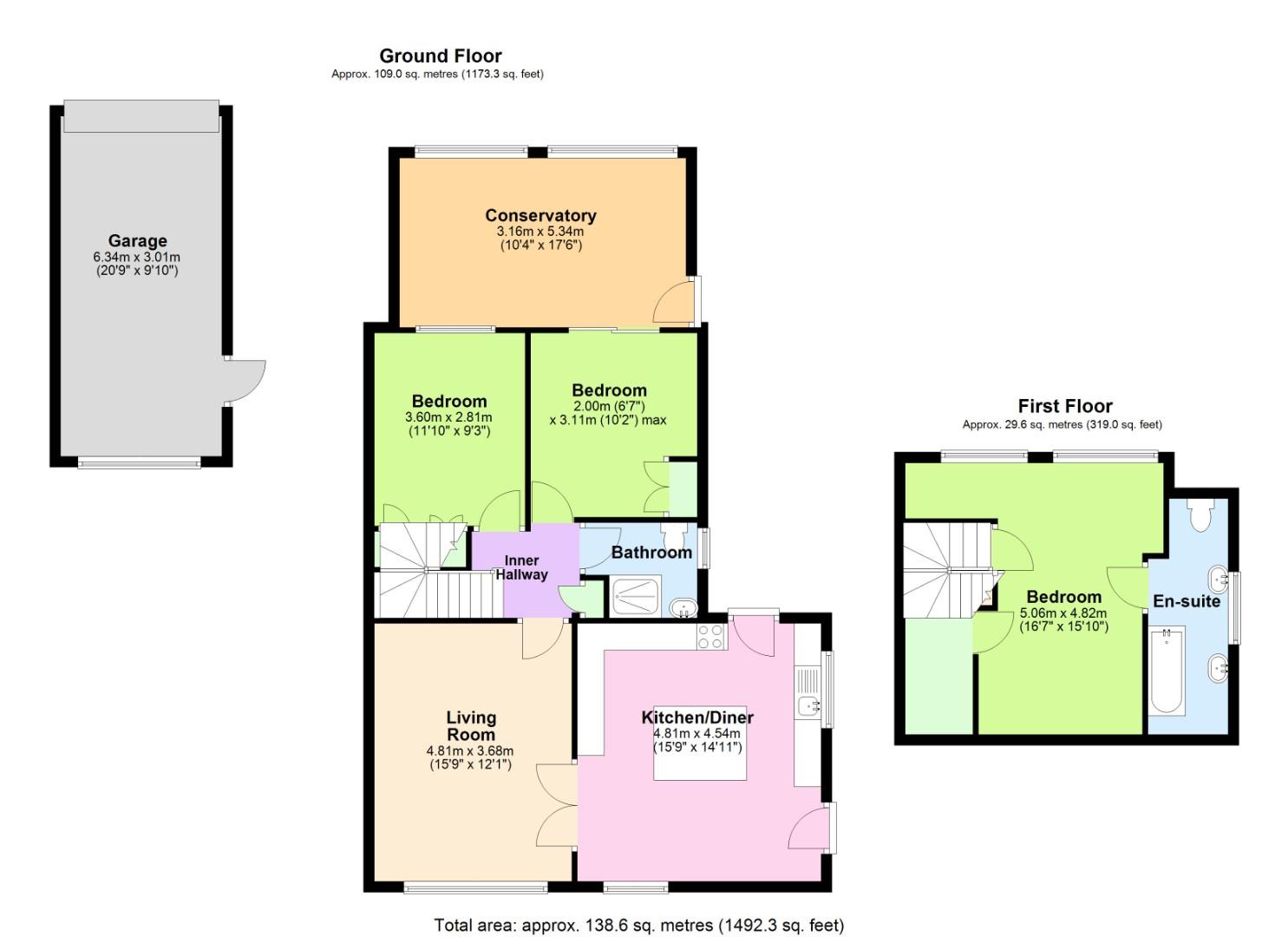 1, Laburnum Avenue, Nottingham floorplan