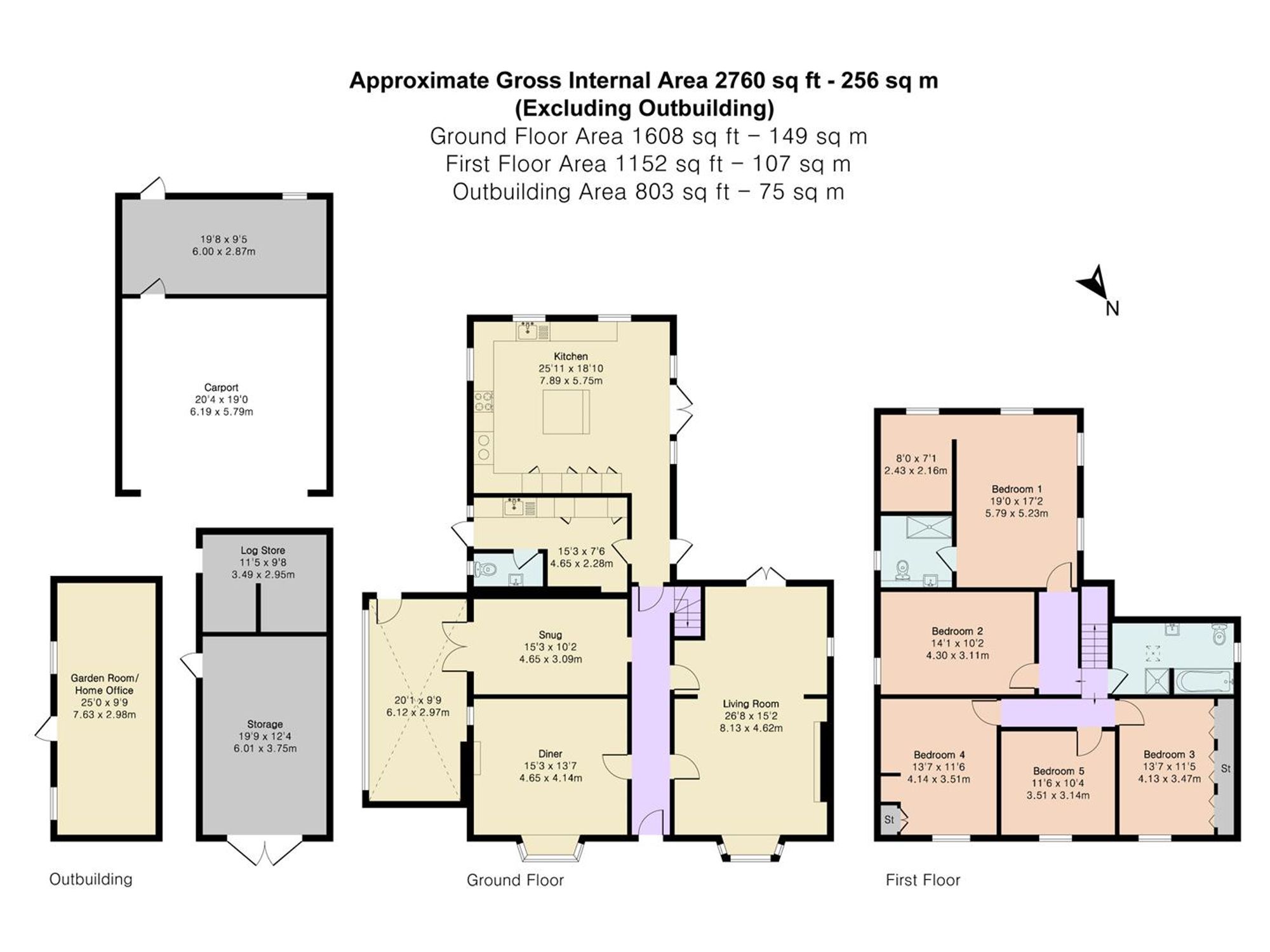 Black Bull House Dassels, Ware floorplan