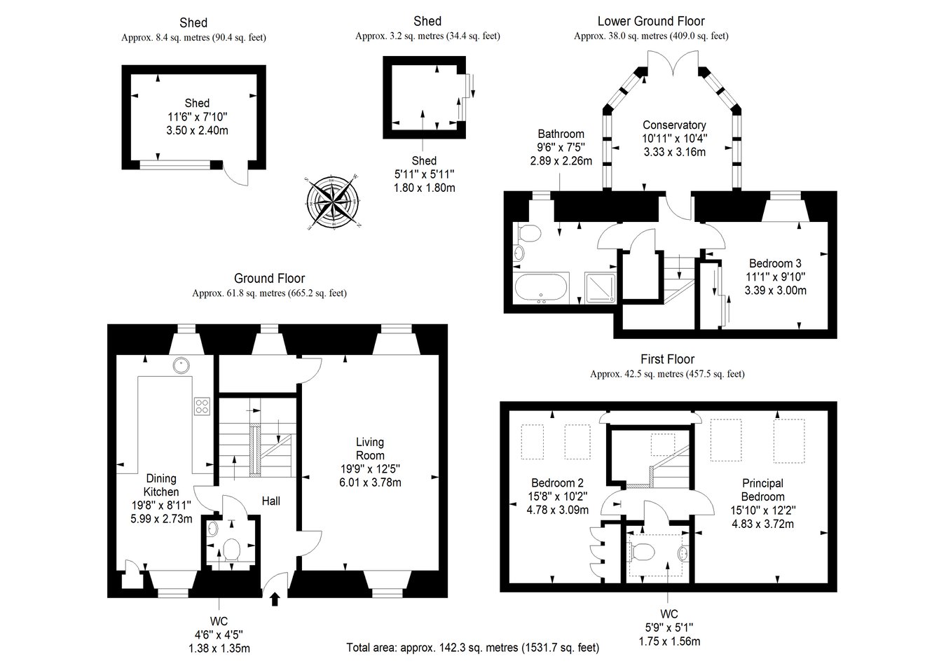 Weavers Cottage, 14, Back Lebanon, Cupar floorplan