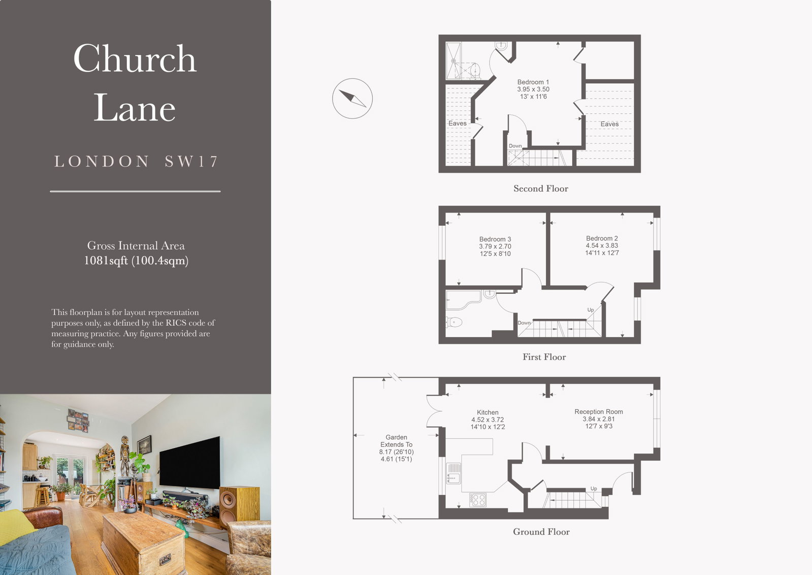 76, Church Lane, London floorplan