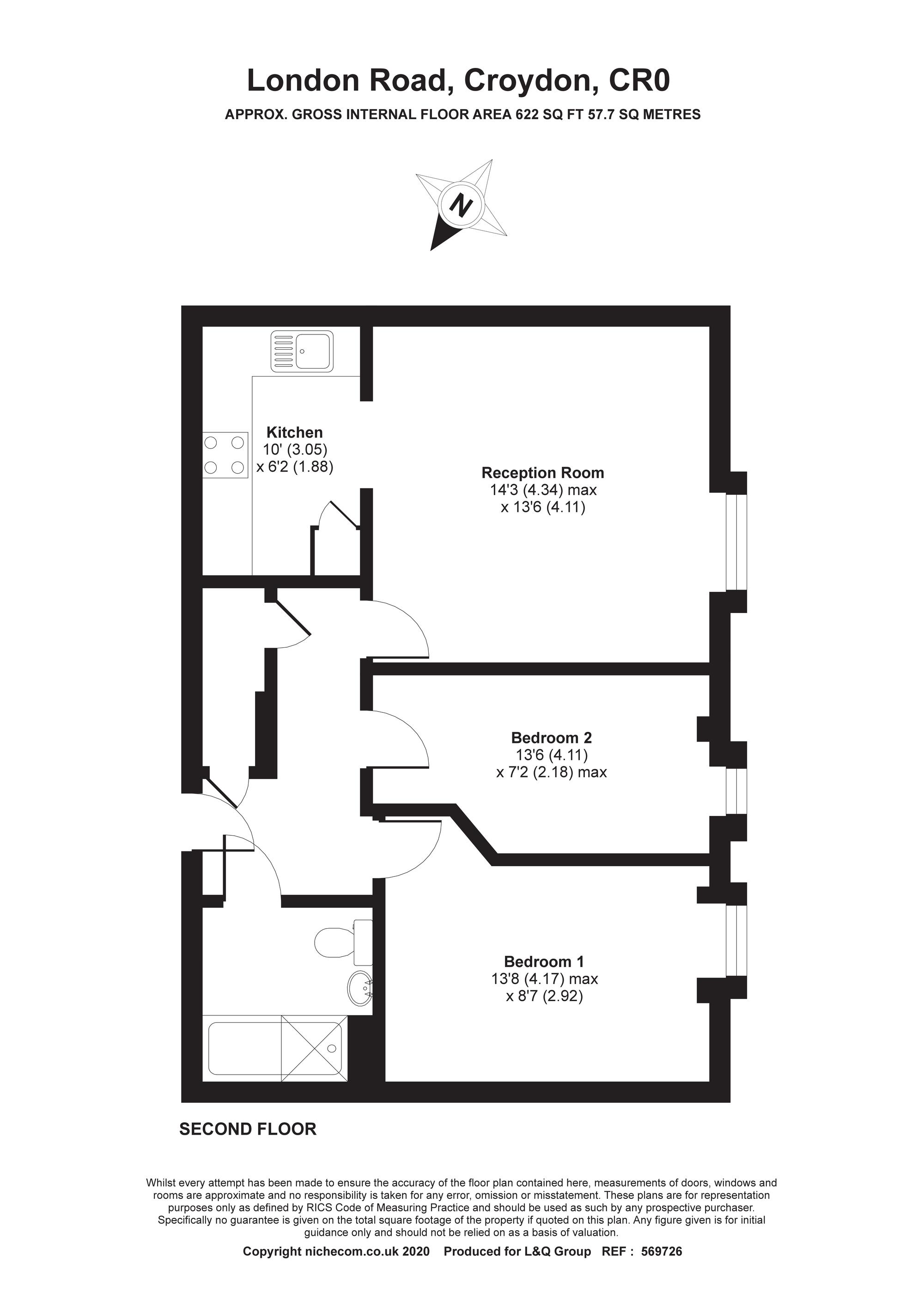 London Road, Croydon floorplan