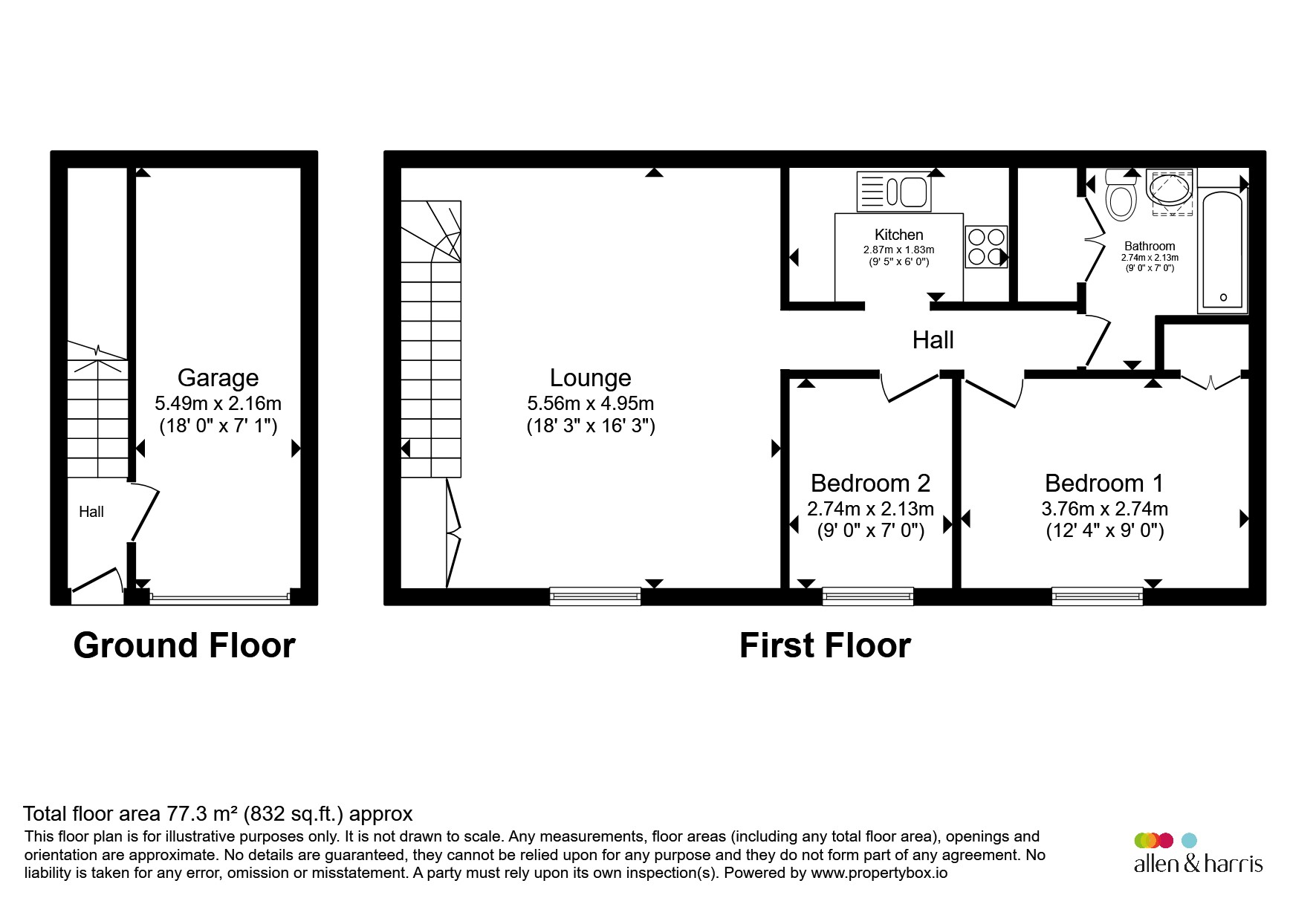 1, Ayr Close, Chippenham floorplan