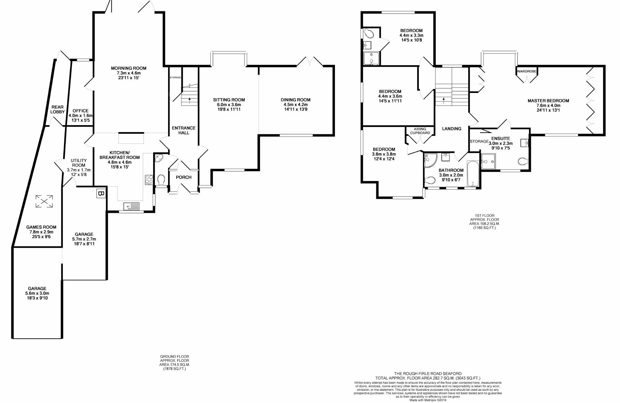 Firle Road, Seaford, East Sussex BN25, 4 bedroom detached house for