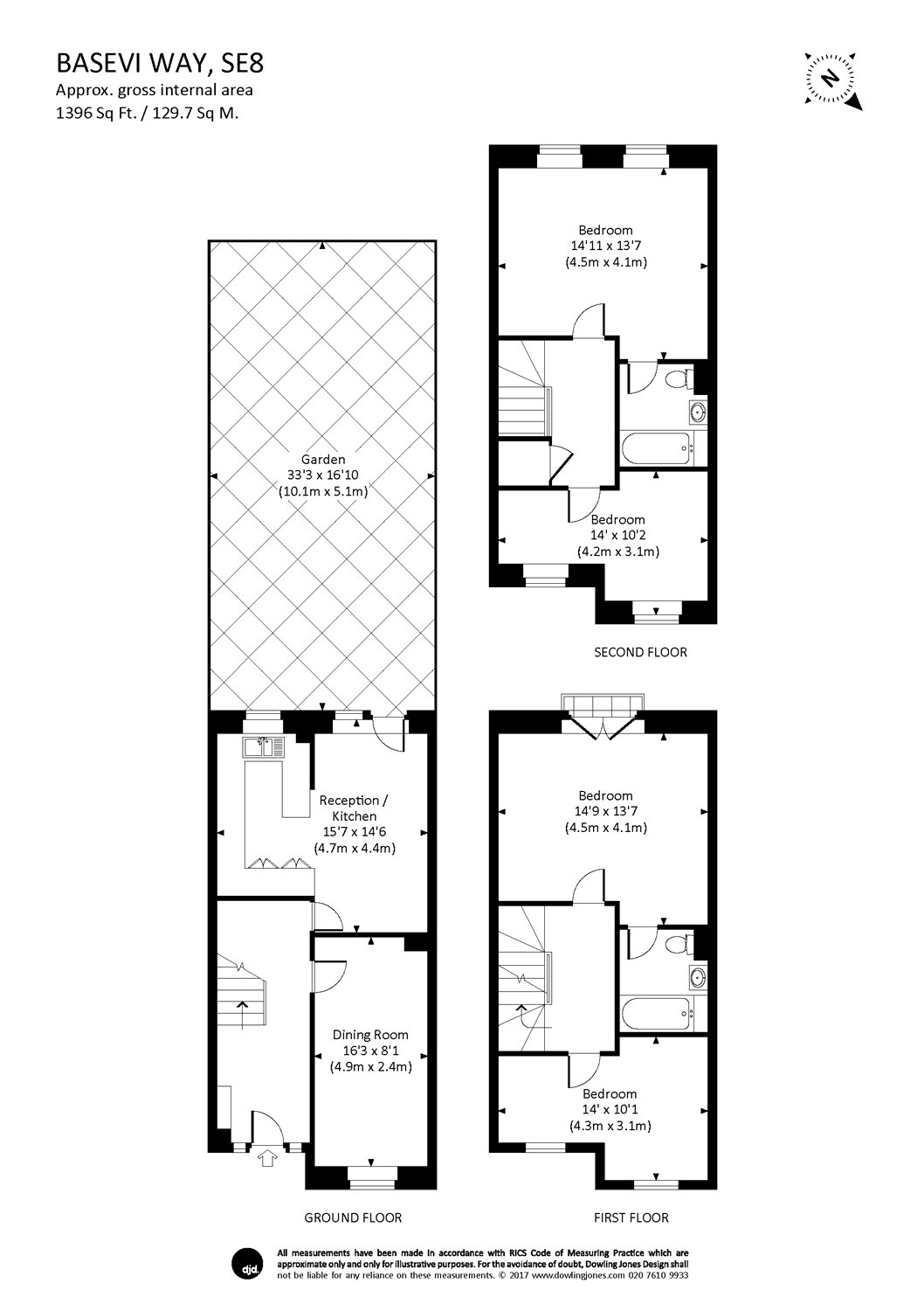 3 Bedrooms Terraced house to rent in Basevi Way, Greenwich, London SE8