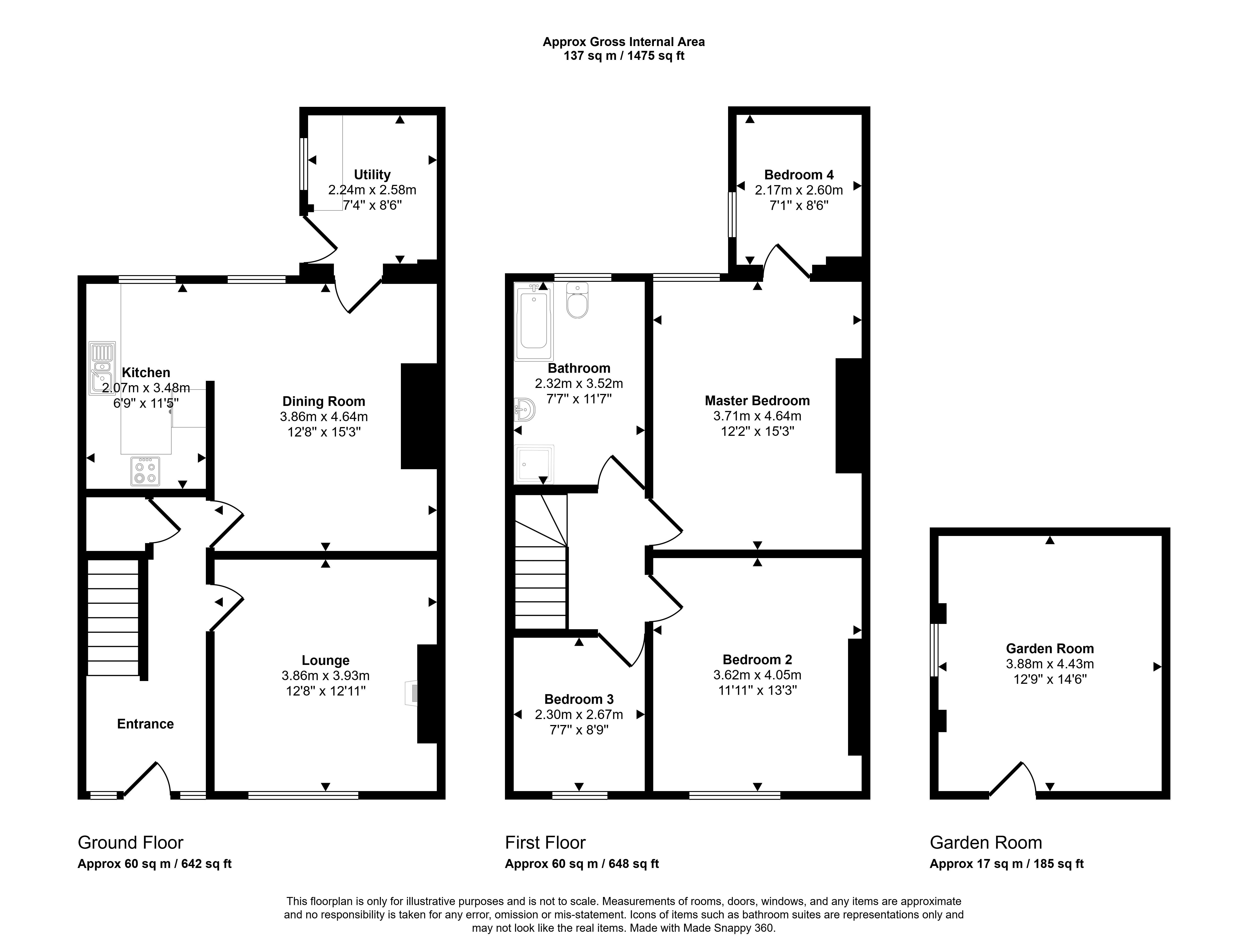 125, Park Road, Stanley floorplan