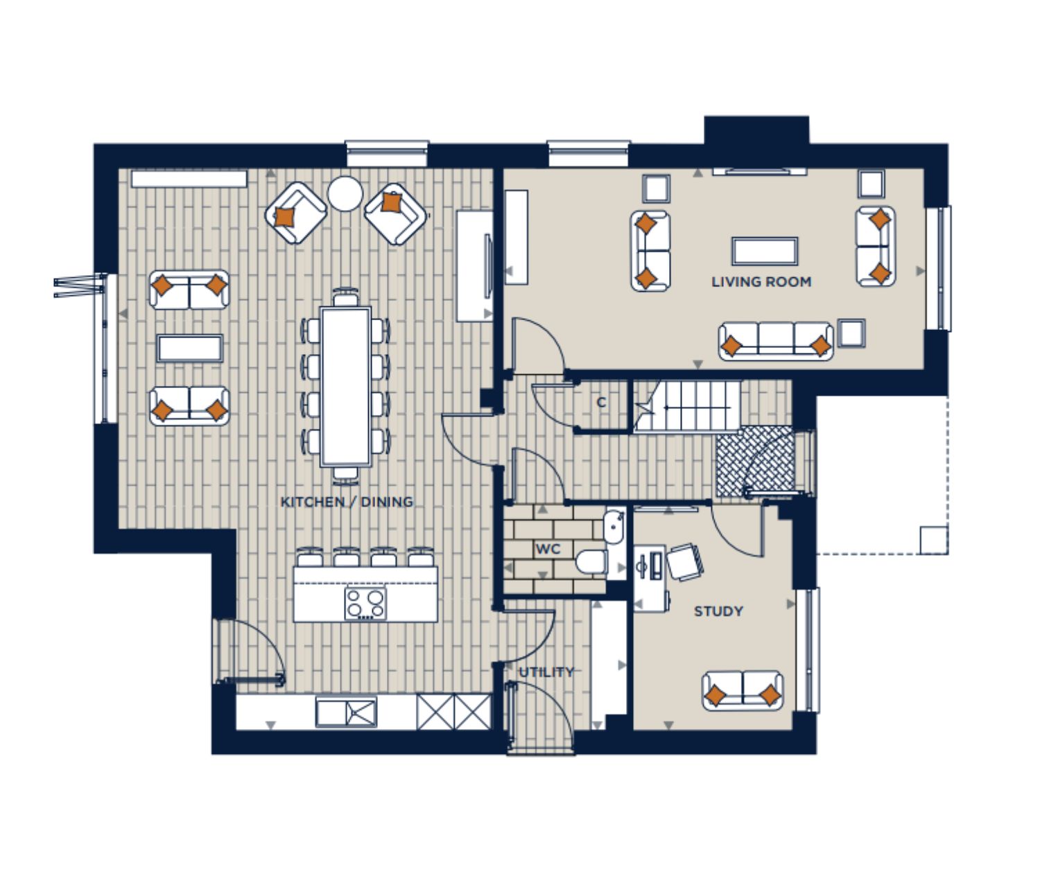 Plot 21b, The Mulberry, Warish Hall Park, Bishop's Stortford floorplan