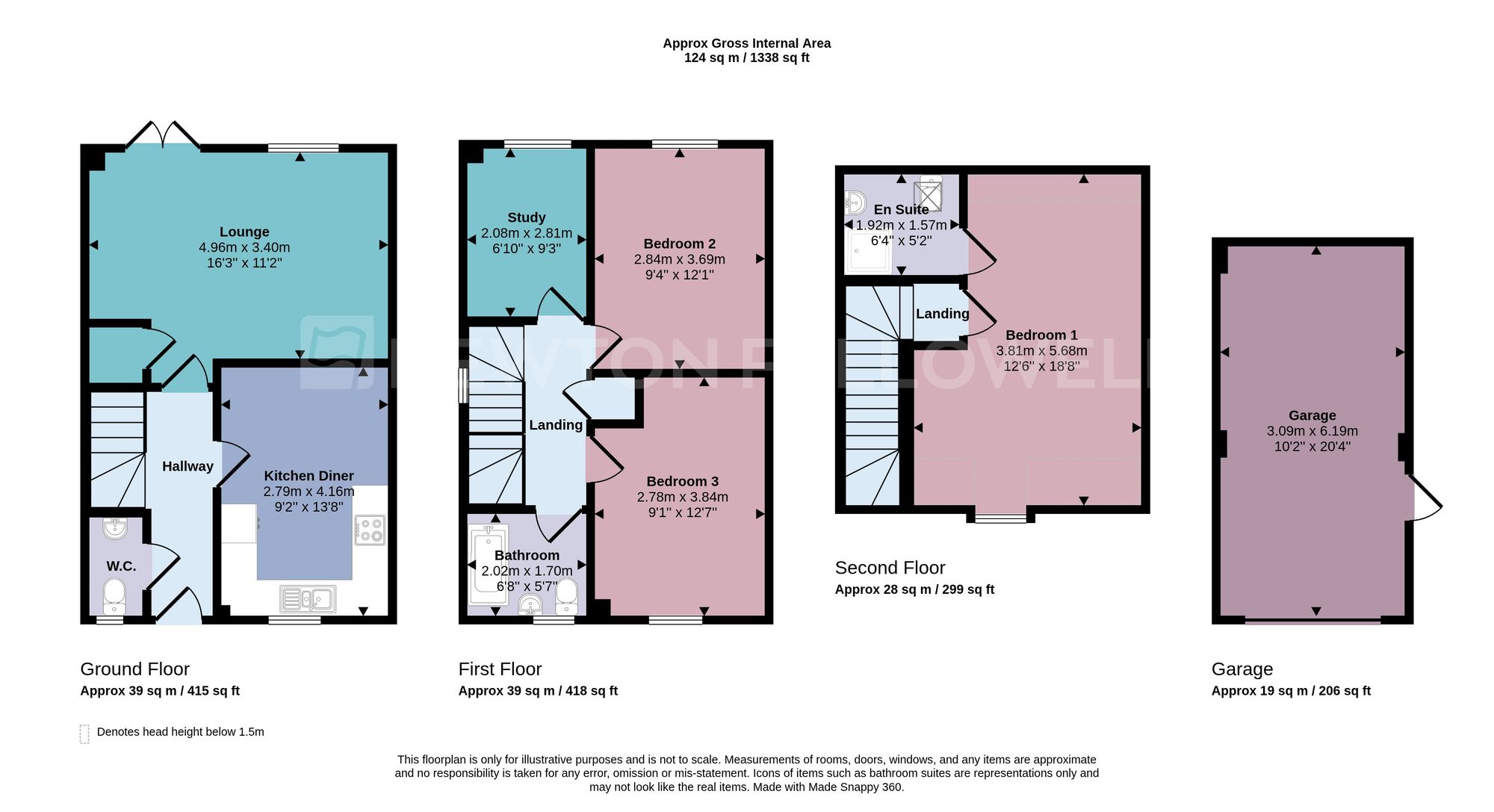 50 Usbourne Way, Ibstock floorplan