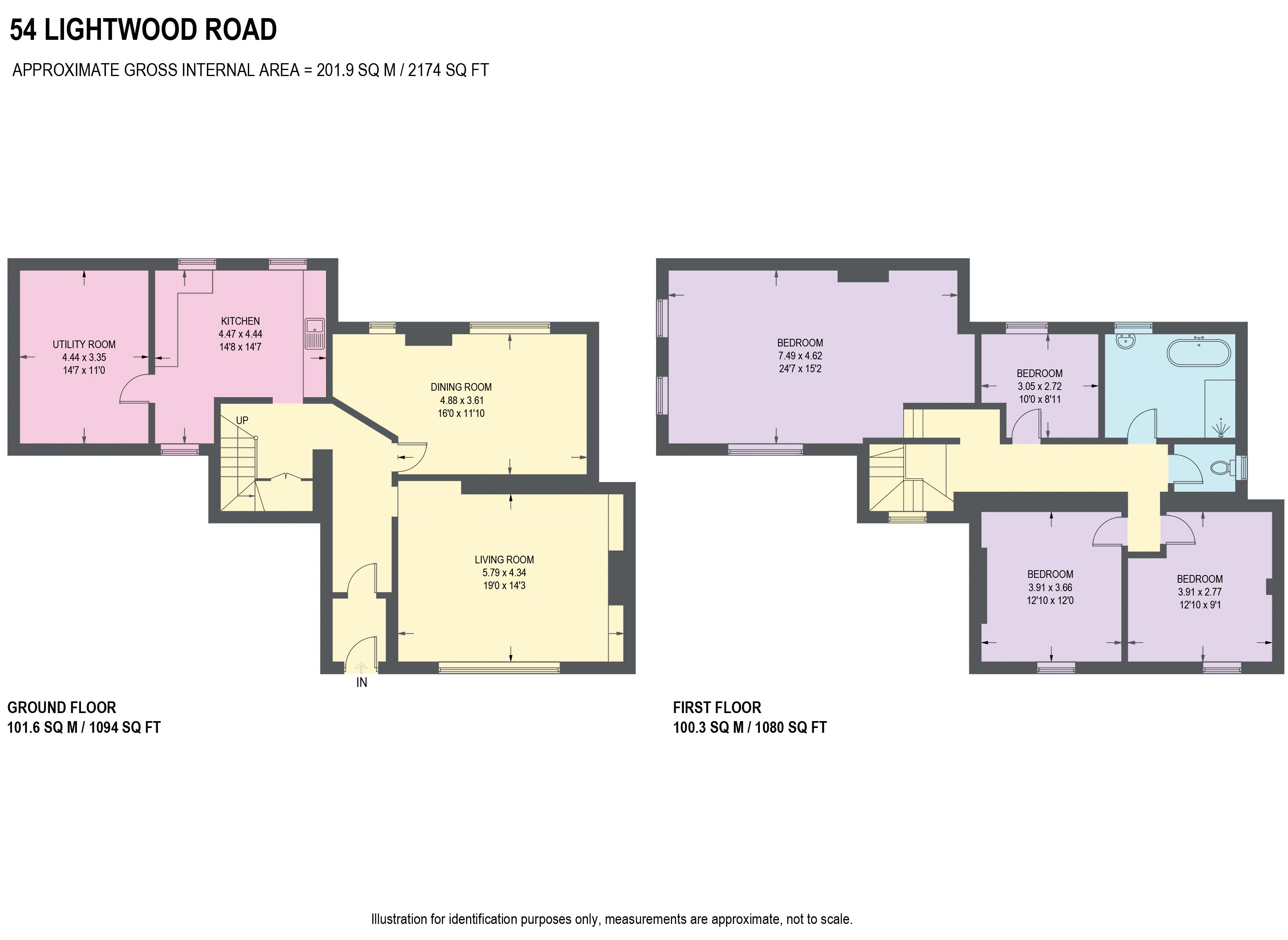 54, Lightwood Road, Sheffield floorplan