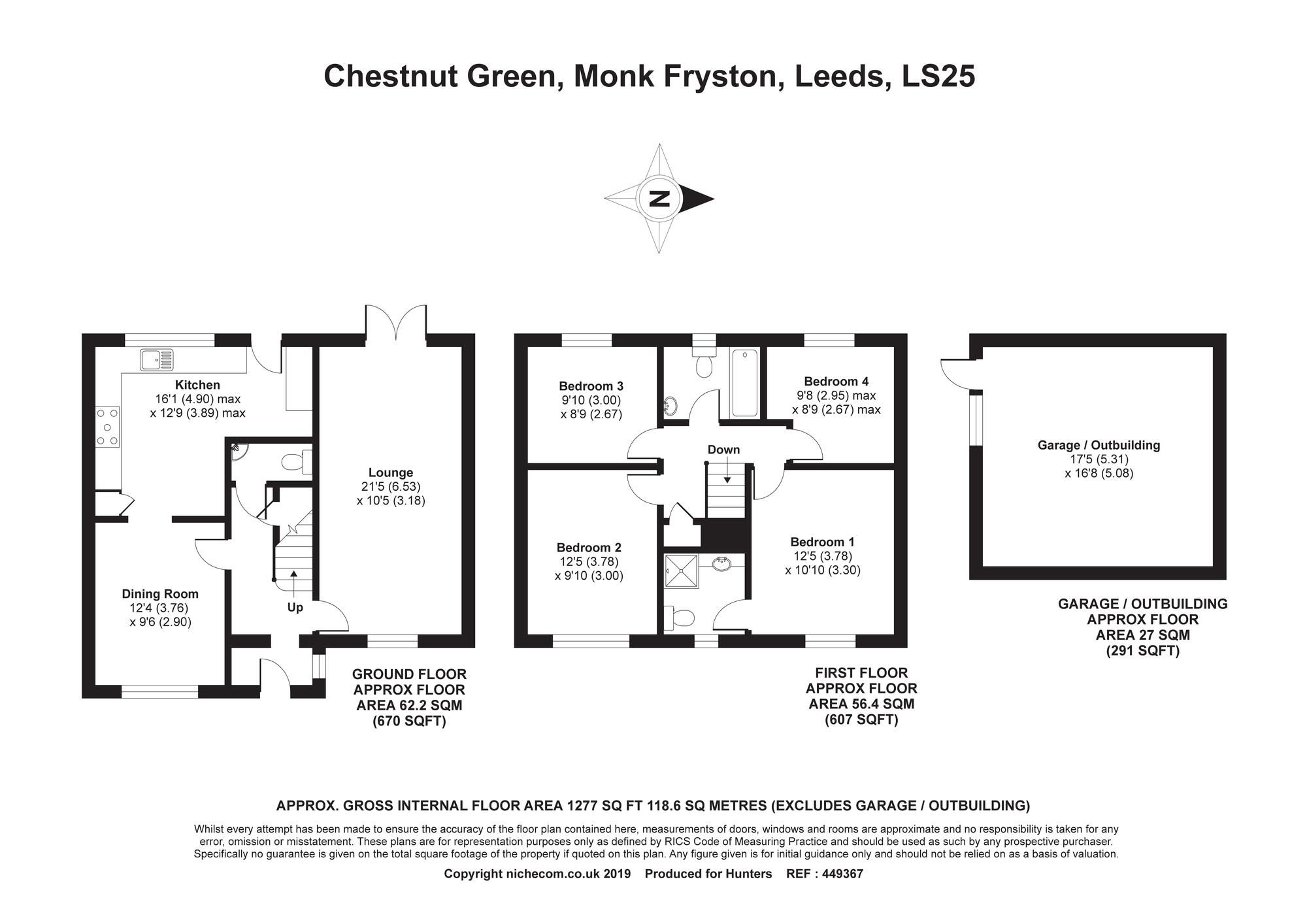 4 Bedrooms Detached house for sale in Chestnut Green, Monk Fryston, Leeds LS25
