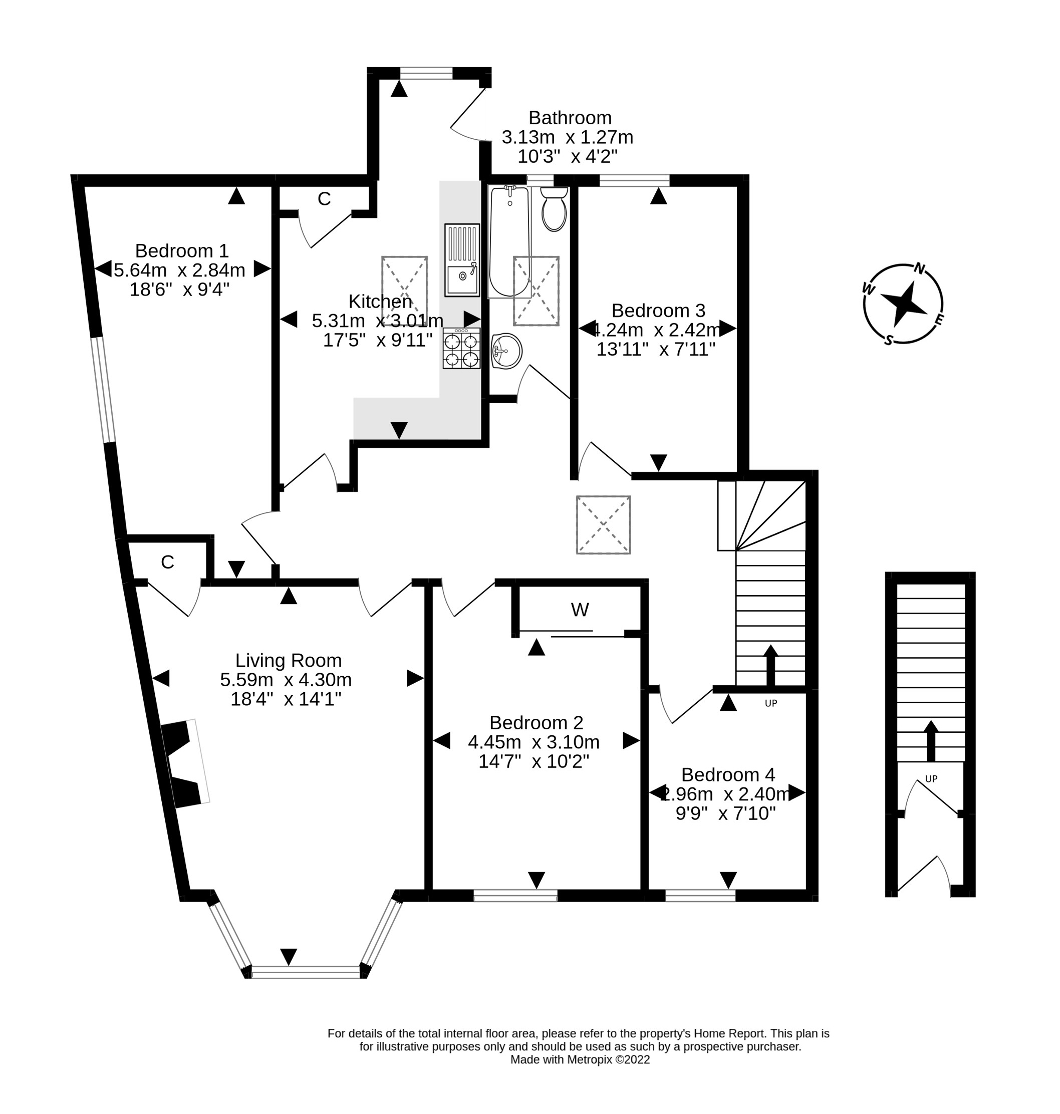 10 Willowbrae Avenue, Willowbrae, Edinburgh EH8, 4 bedroom flat for