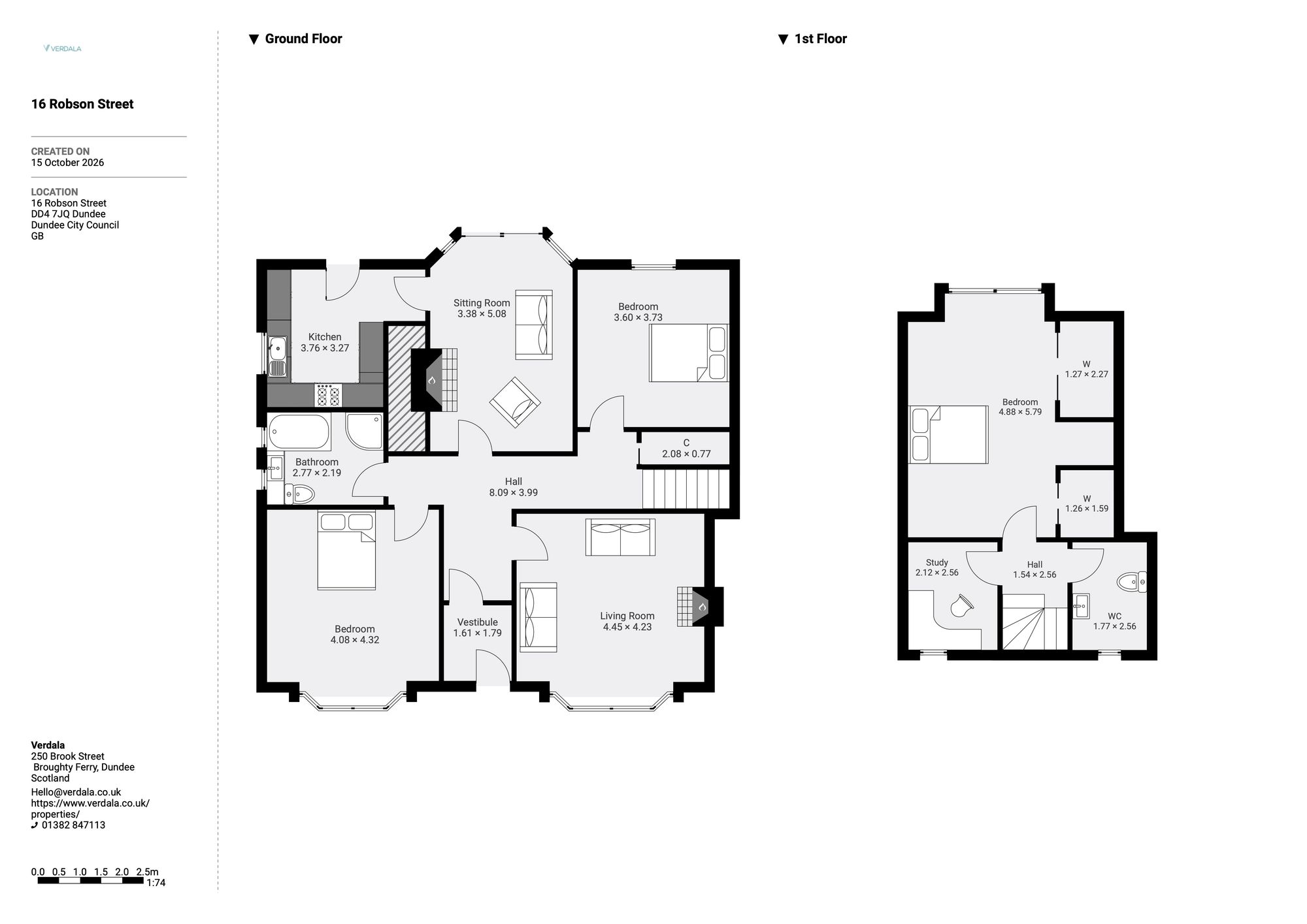 16 Robson Street, Dundee floorplan