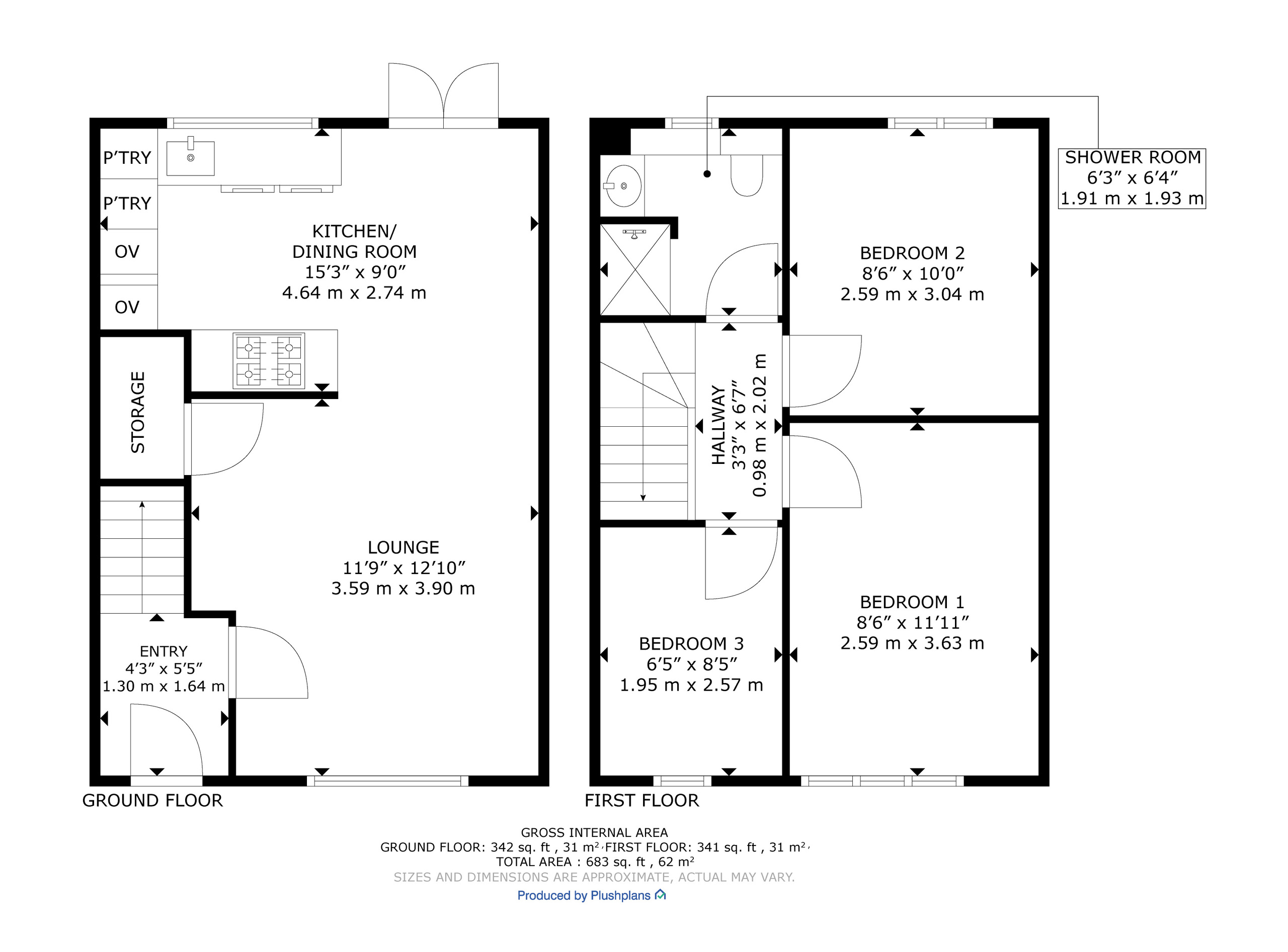 7 Glen Mark Road, Glasgow floorplan