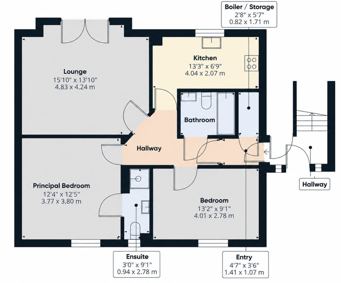 45, LARKFIELD COURT, BRIGHOUSE floorplan