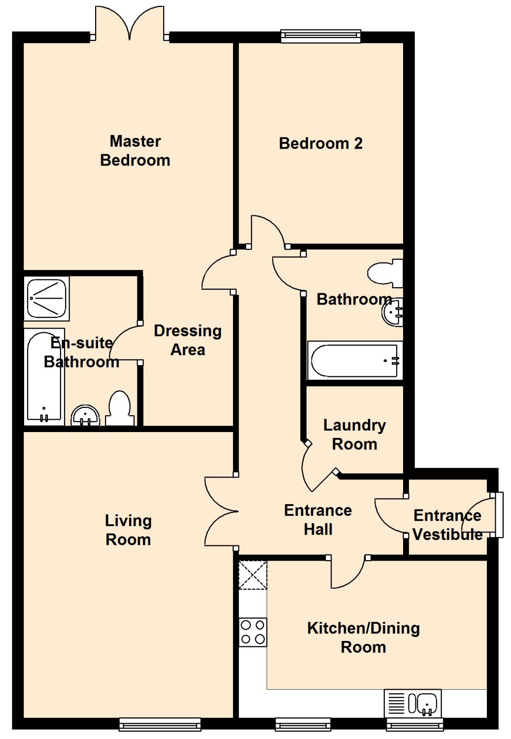 2 Bedrooms Flat for sale in Flat 4, Mill View, Belper DE56