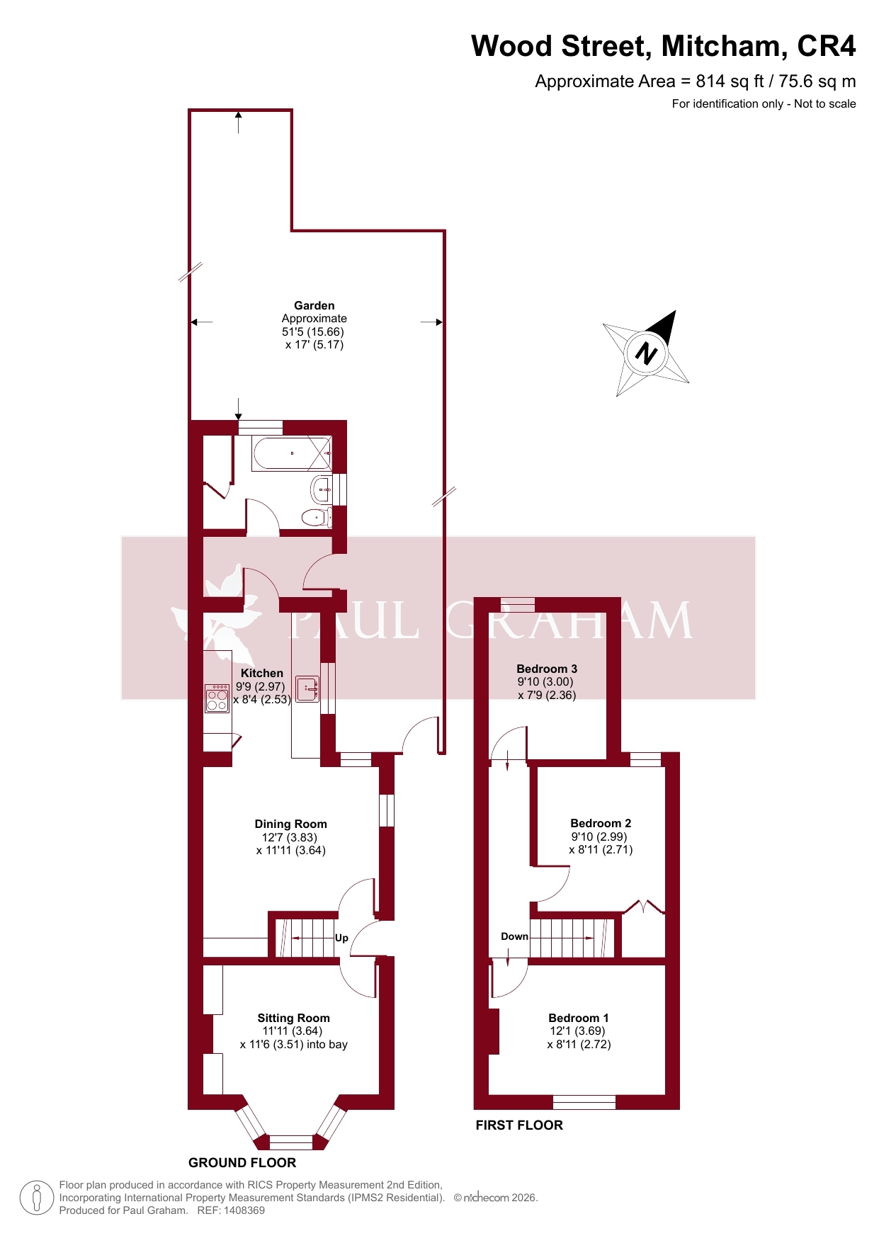 45, Wood Street, Mitcham floorplan