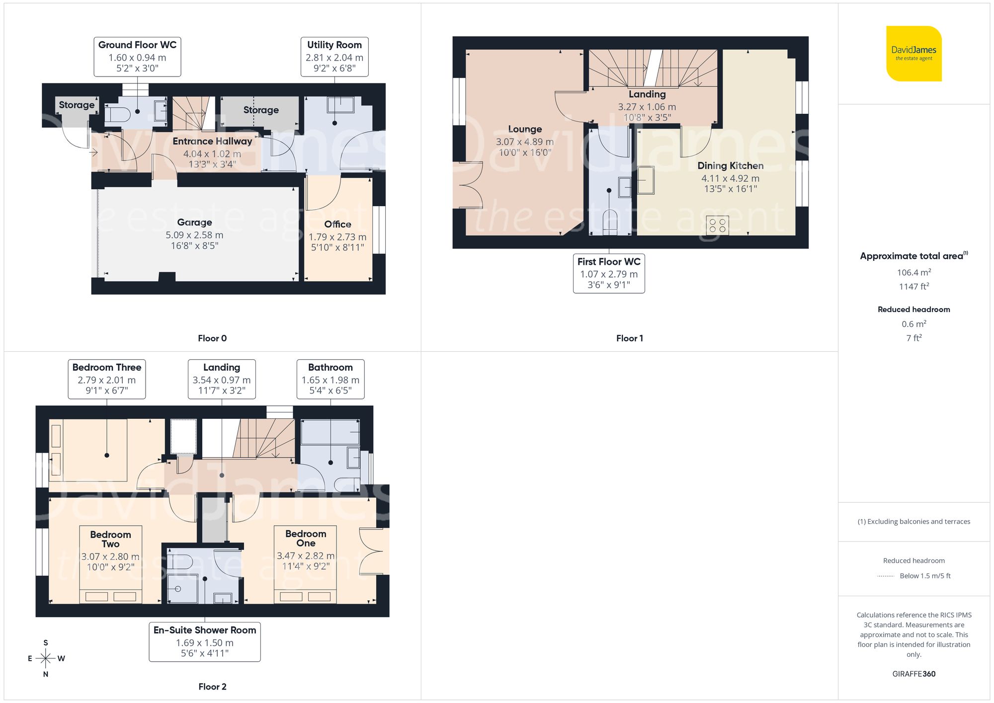 1 Buxton Close, Nottingham floorplan