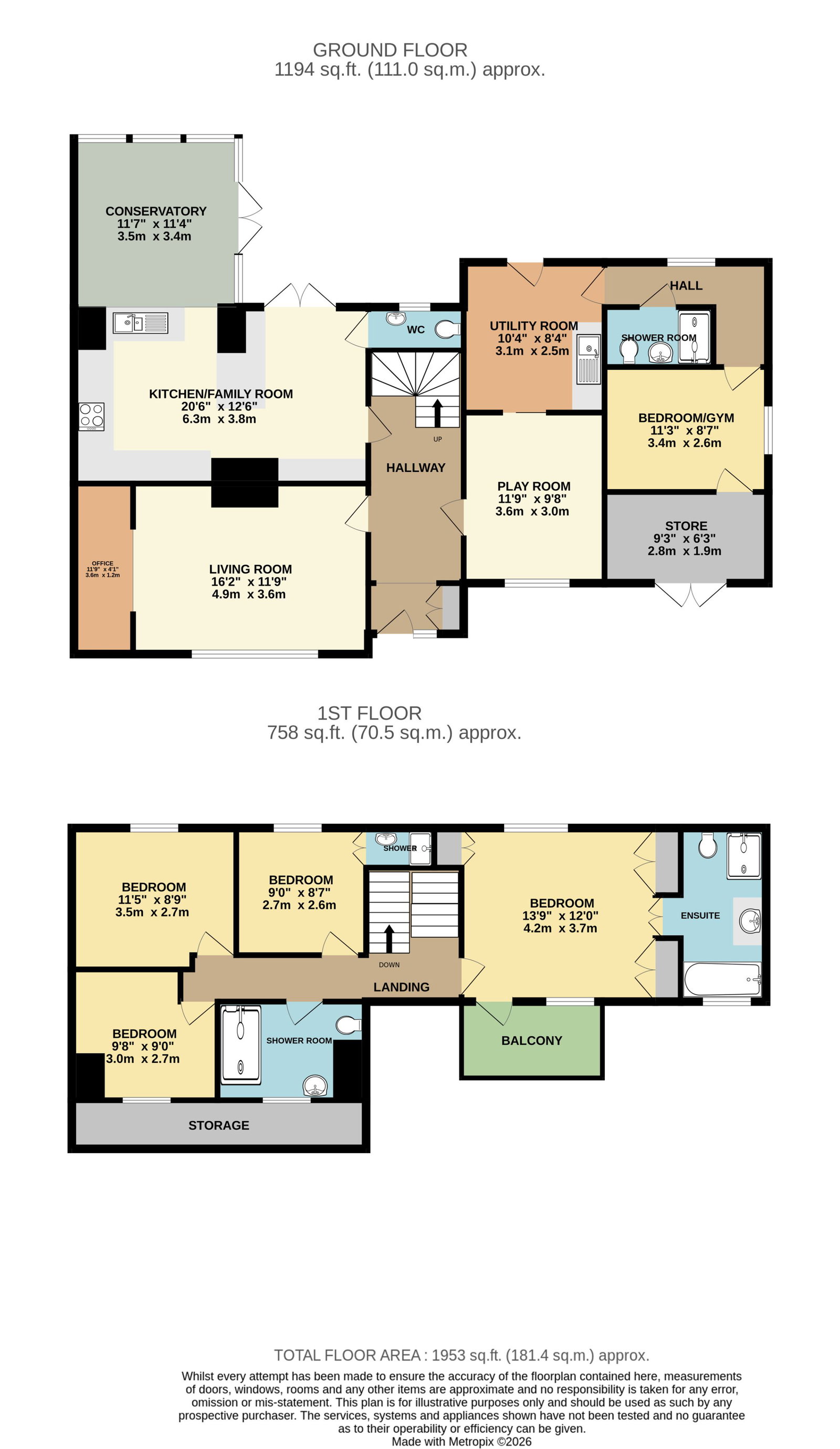 4, Barton Close, Saltash floorplan